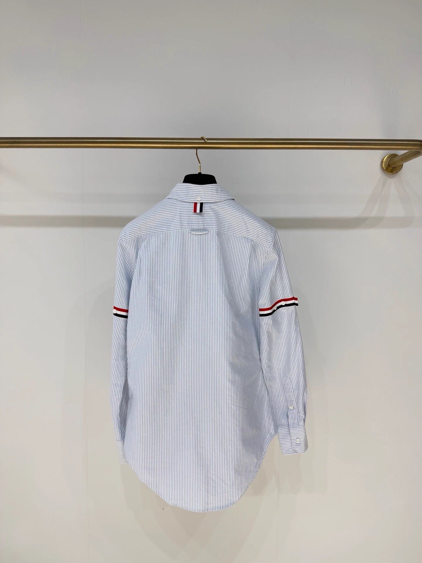 Thom Browne Thom Browne Blue Stripe Shirt 38 MINT Preppy Size S / US 4 / IT 40 - 7 Thumbnail
