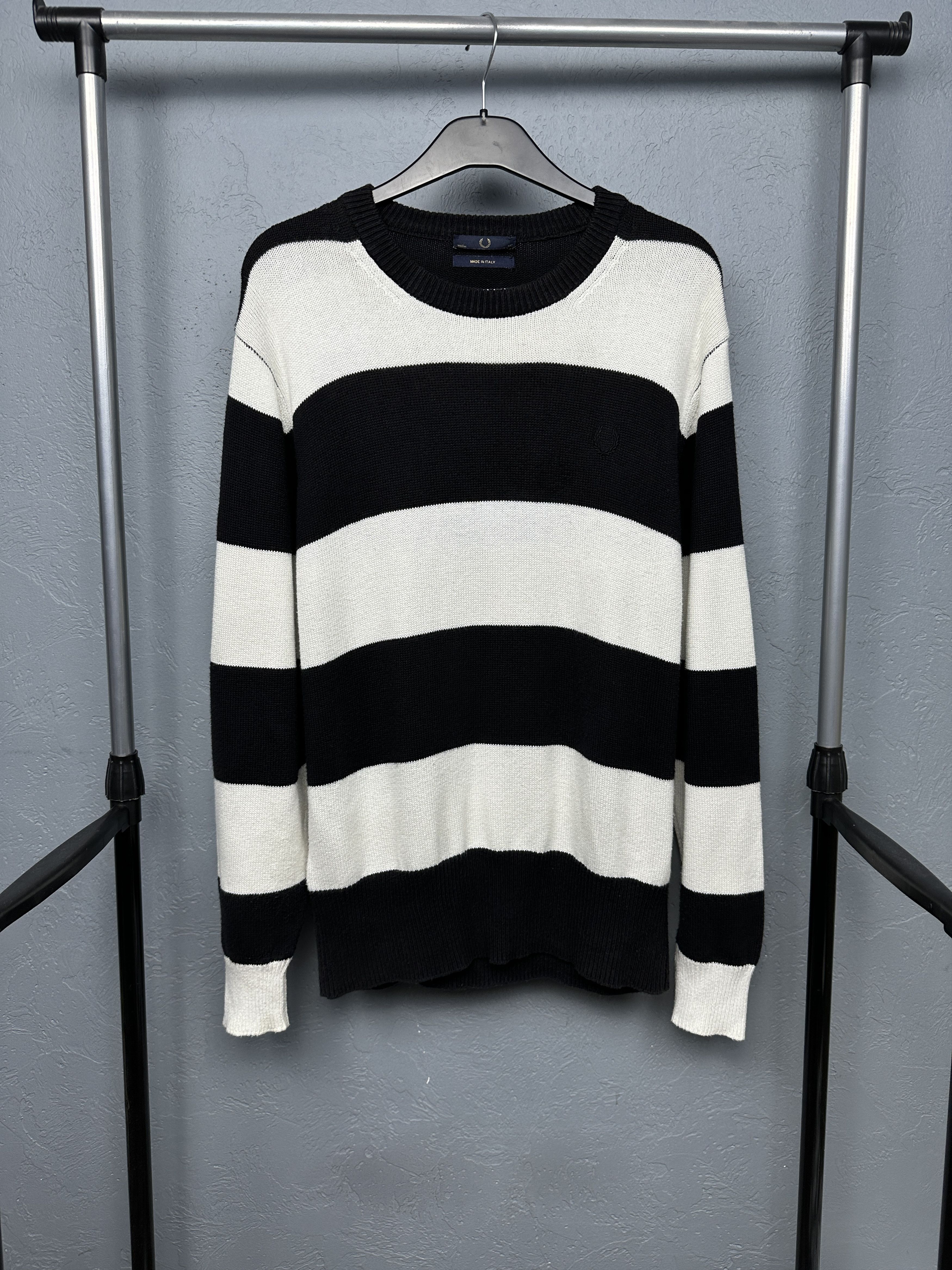 Fred Perry Fred Perry Mens Knit Sweater Made in Italy Size US L / EU 52-54 / 3 - 1 Thumbnail