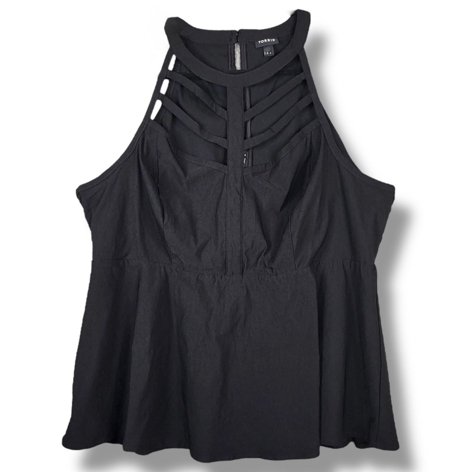 Other Torrid Black Cage Neck Tank Top Size 4 4X Size 4XL / US 24-26 - 5 Thumbnail