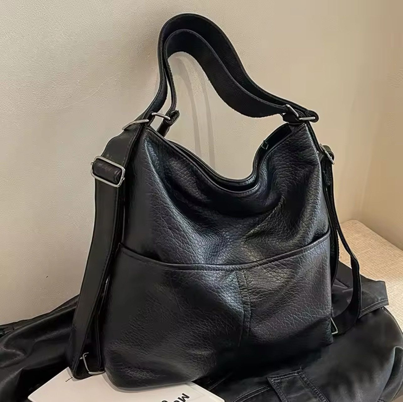 Other Versatile Leather Backpack Size ONE SIZE - 2 Thumbnail