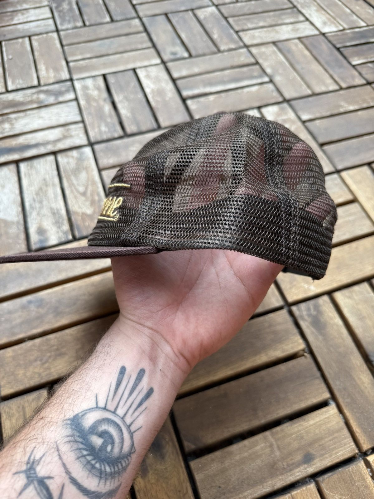 Supreme Supreme Trucker 6 Panel Mesh Brown Size ONE SIZE - 3 Thumbnail