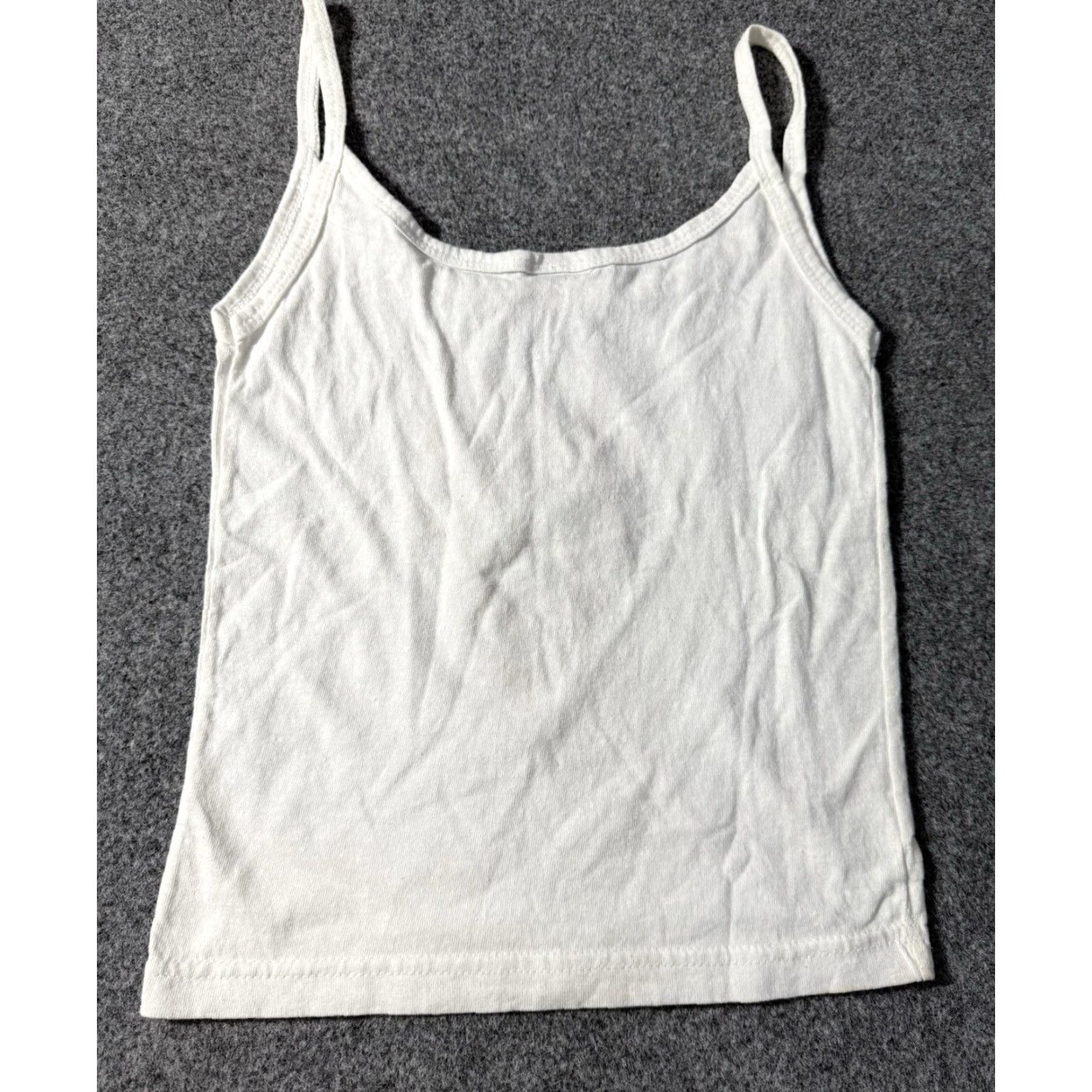 Vintage VINTAGE Y2K Flames Flame Fashion Victim Women’s Tank Top Tank S White 100% Cotton Sleeveless Spaghetti Straps Small Womens 2001 Size S / US 4 / IT 40 - 2 Thumbnail