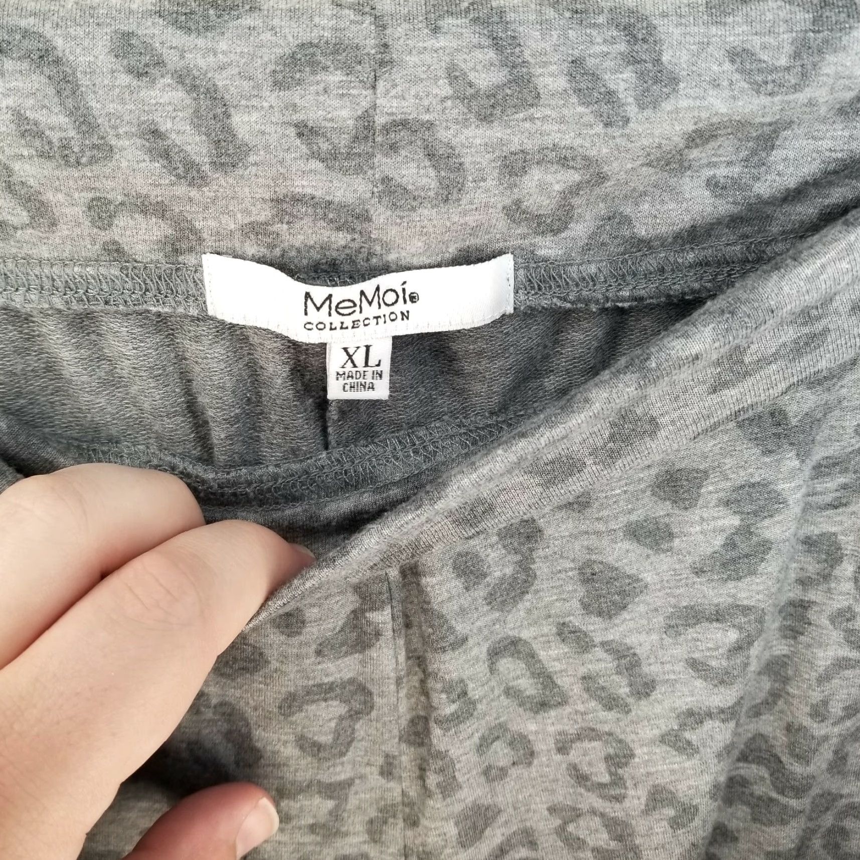 Vintage ME MOI Women's Cheetah Print Gray Relaxed Sweatpants Size XL Size 40" / US 18 - 3 Thumbnail