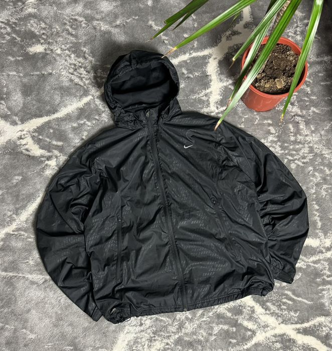 Nike 00s Nike Vintage Nylon Hooded Drill Jacket Mini Swoosh | Grailed