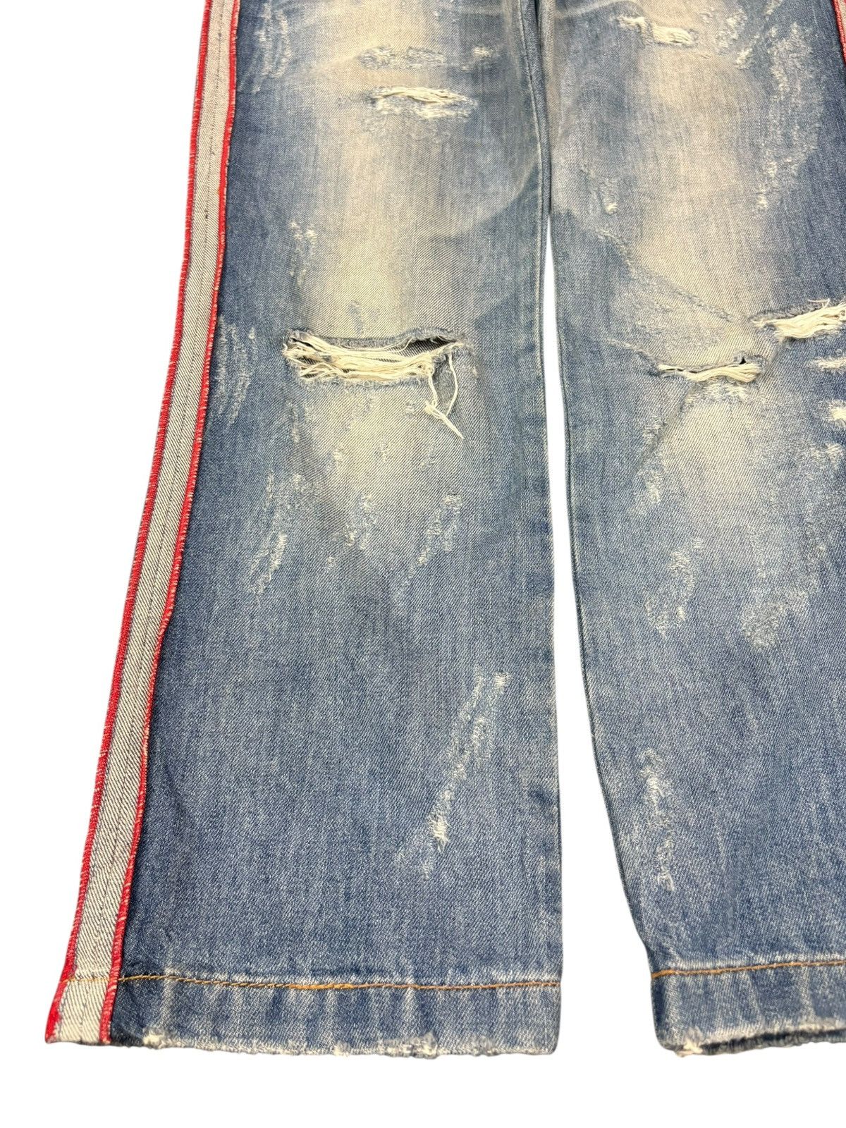 Dolce & Gabbana Vintage Italy Dolce Gabbana Faded Wash Distress Capri Jeans Size 29" - 6 Thumbnail