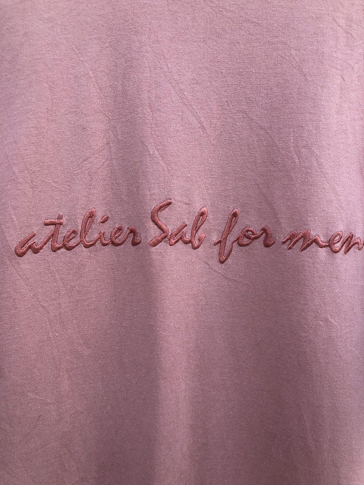 Japanese Brand Atelier Sab For Men SpellOut Pocket Tee Embroidery Size US L / EU 52-54 / 3 - 6 Thumbnail