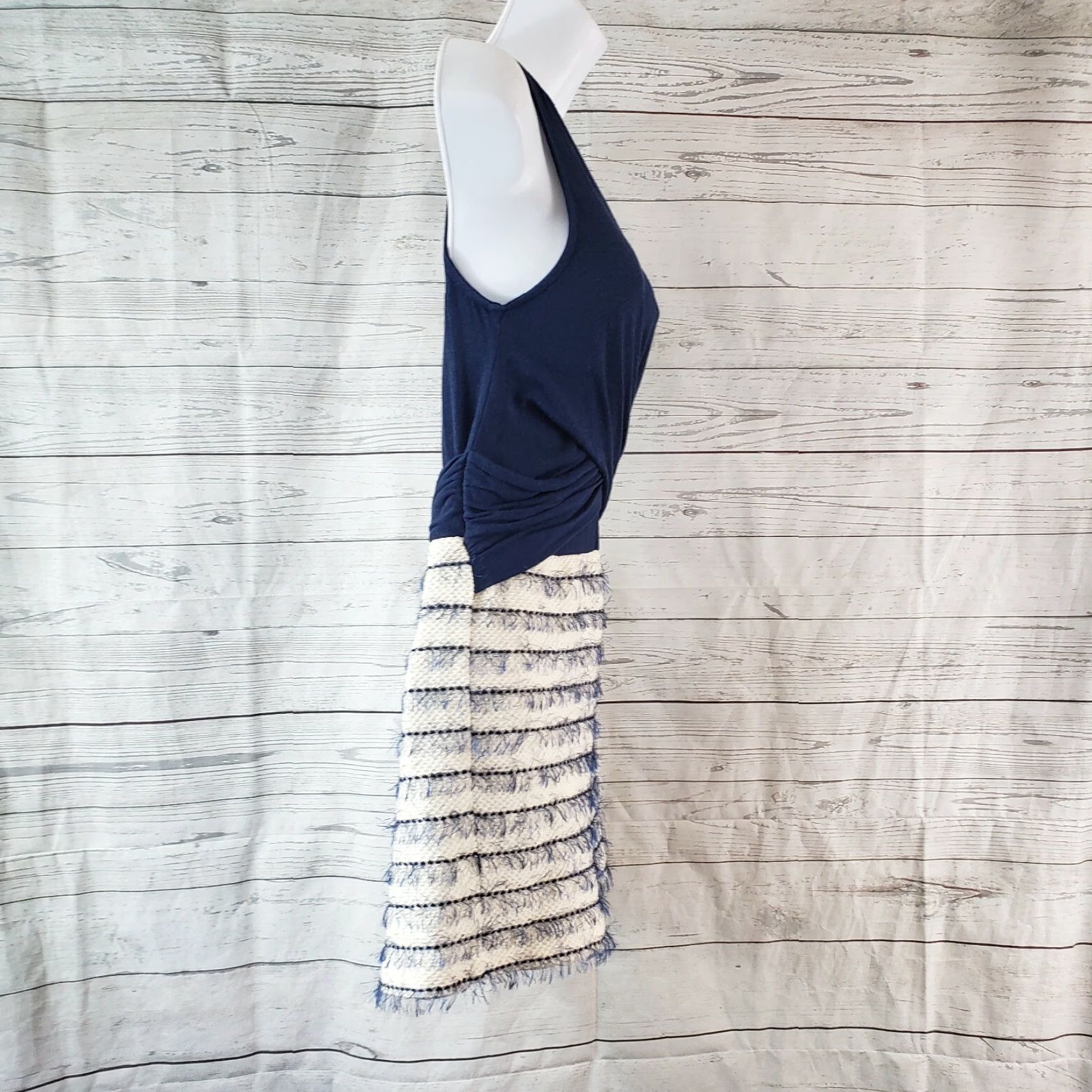 Anthropologie Amadi Womens Romper XS Blue Sleeveless V-Neck Cilli One-Piece Size 26" / US 2 / IT 38 - 3 Thumbnail