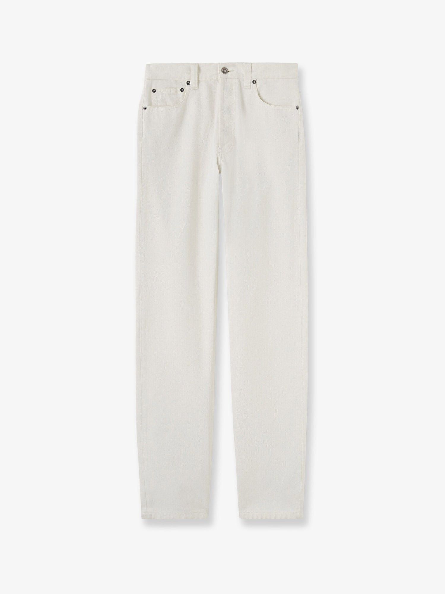 Loro Piana Sade White Denim Trousers Size 28" / US 6 / IT 42 - 1 Thumbnail