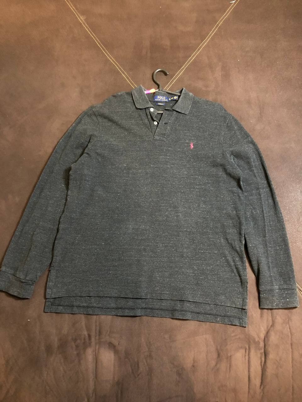 Polo Ralph Lauren POLO Ralph Lauren Men's Grey Long Sleeve Shirt Size US XL / EU 56 / 4 - 1 Thumbnail