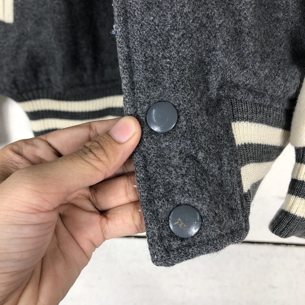 Japanese Brand 🔥Vintage Varsity Bomber Jacket Jac Japan Wool Issey Miyake Size US M / EU 48-50 / 2 - 15 Thumbnail