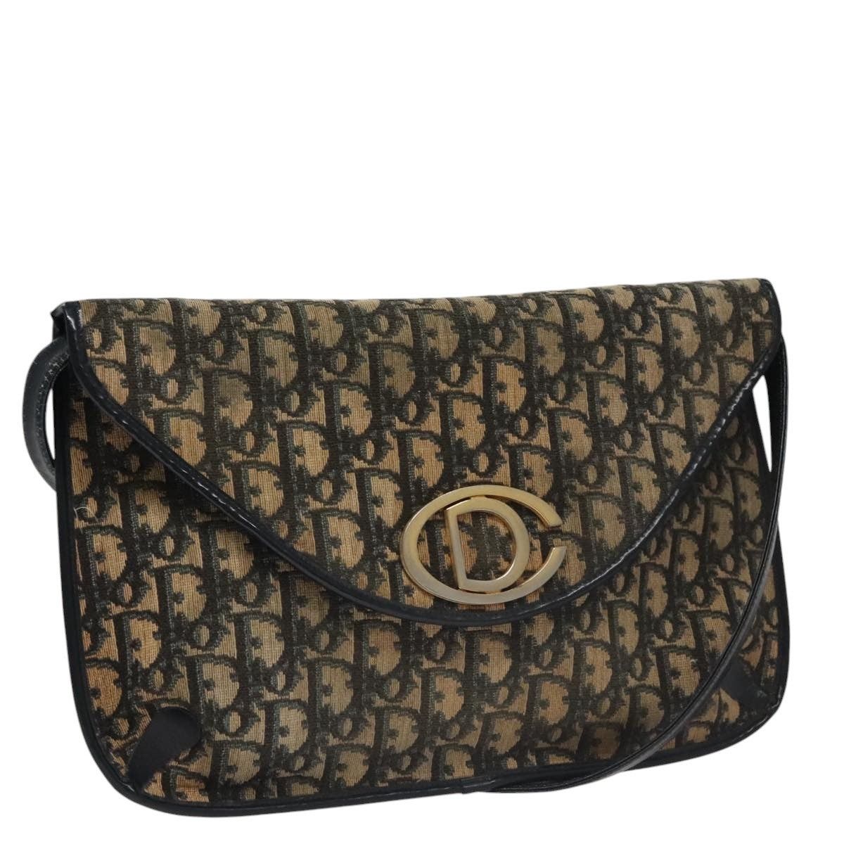 Dior DIOR Trotter Canvas Shoulder Bag Navy Size ONE SIZE - 1 Thumbnail