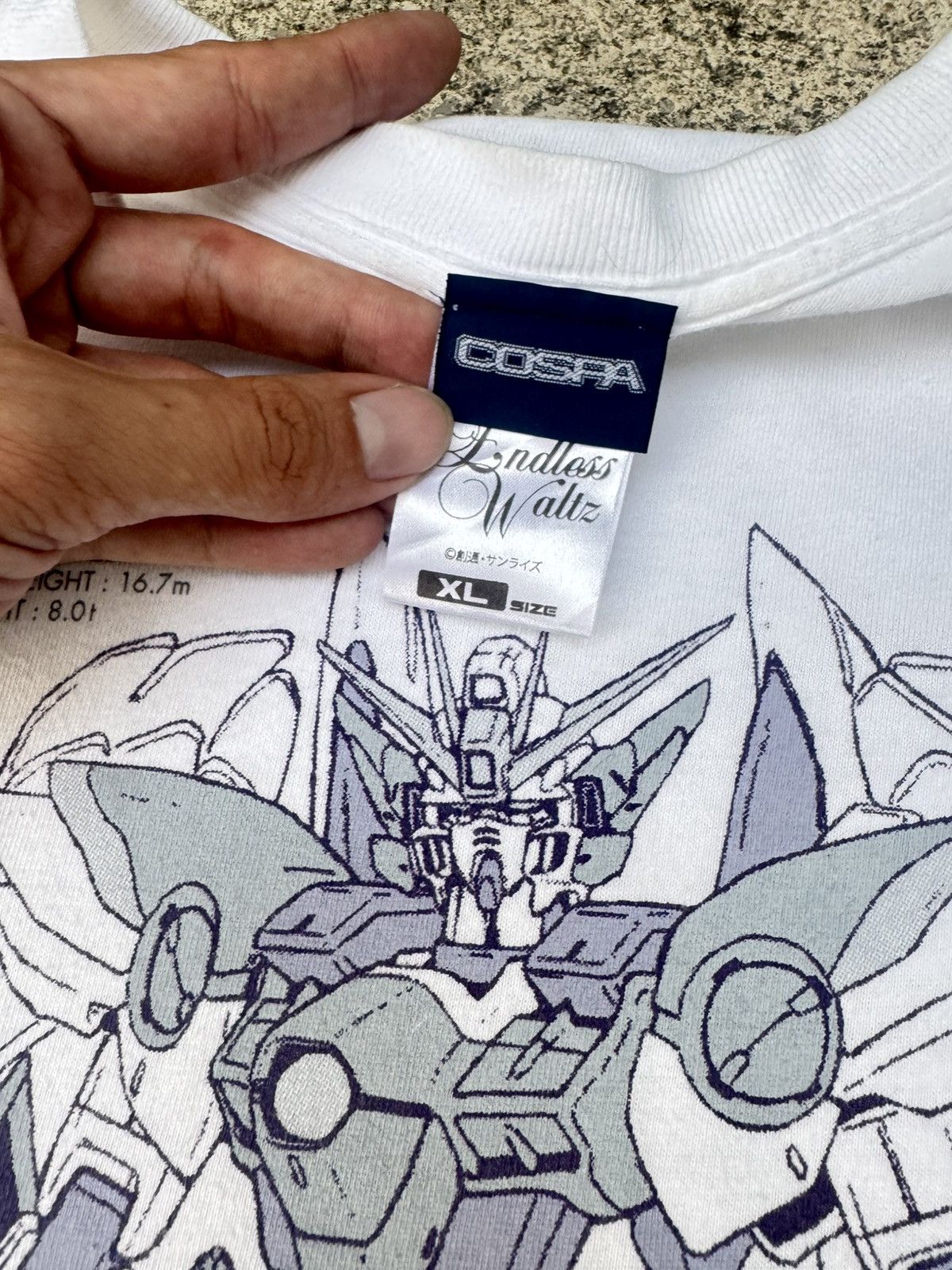 Anime Vintage gundam-w zero cospa tag t shirt Size US XL / EU 56 / 4 - 4 Thumbnail