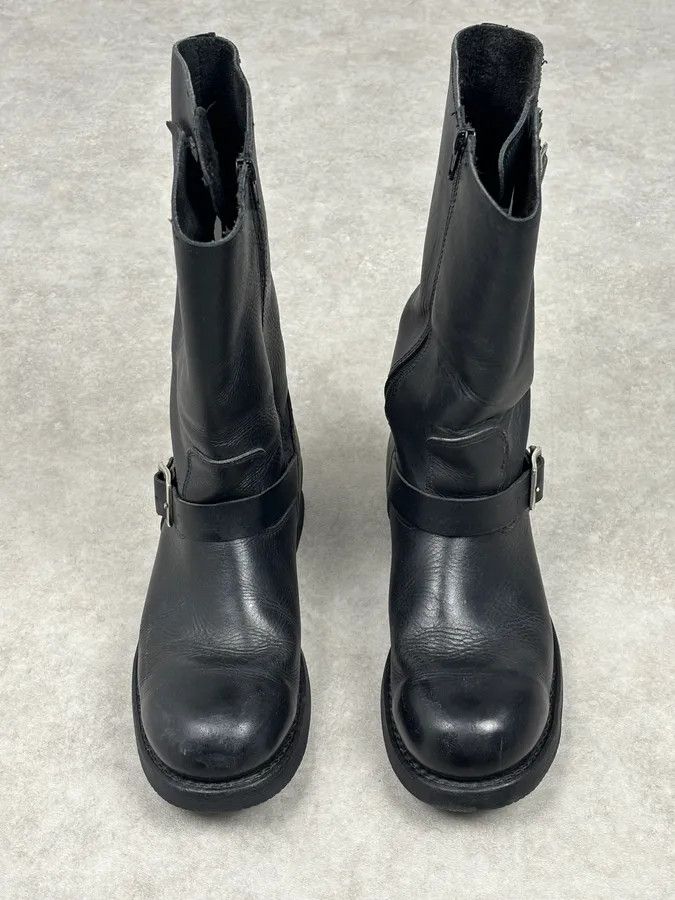 Avirex Avirex Black Leather Engineer Boots Size US 10 / EU 43 - 4 Thumbnail