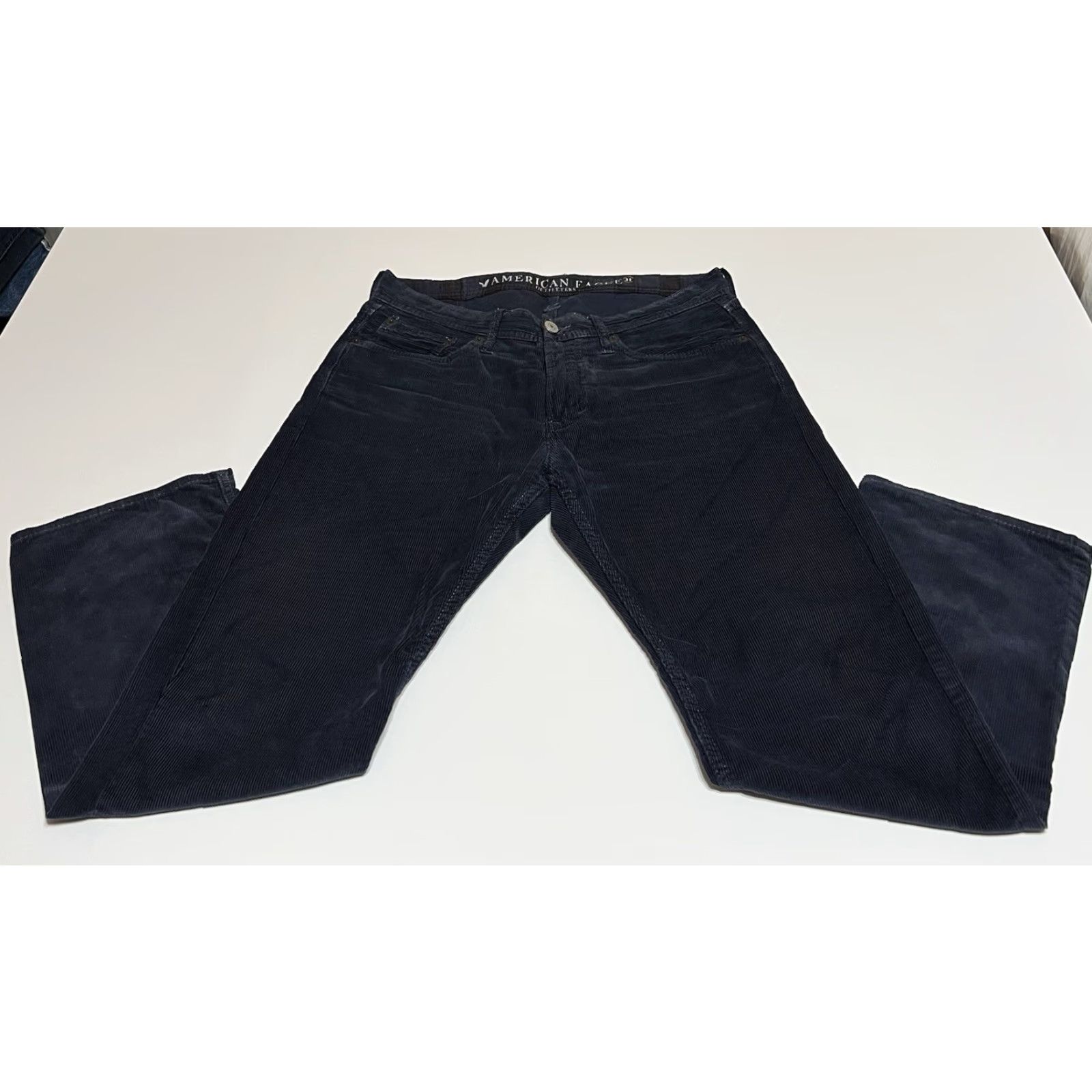 American Eagle Outfitters VINTAGE? No — American Eagle Corduroy Pants Mens Regular 34x28 Blue Chino Flat Front Pockets 34 Waist Casual Size US 34 / EU 50 - 2 Thumbnail