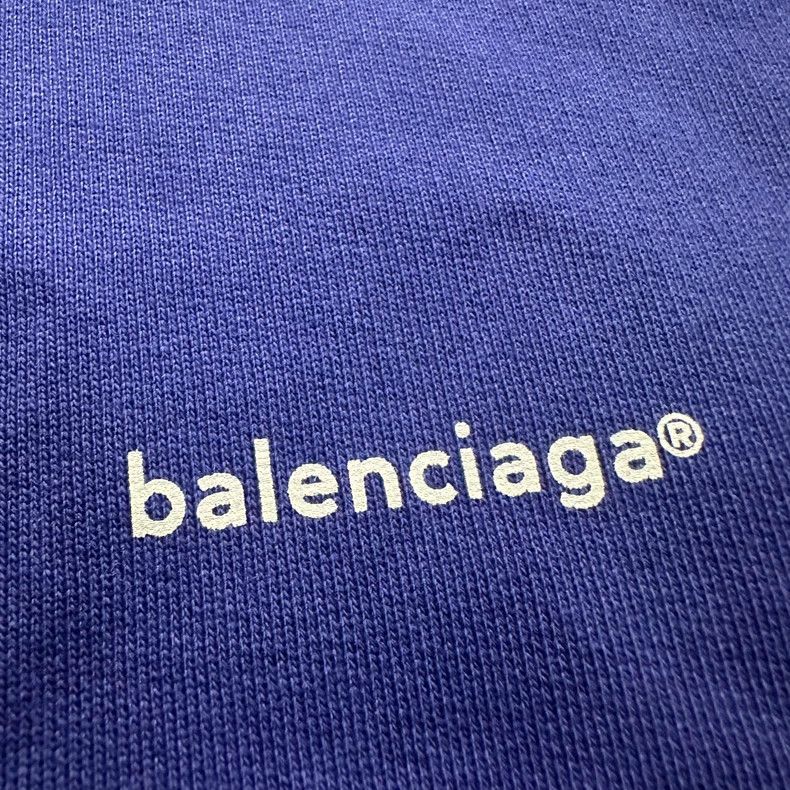 Balenciaga Balenciaga Small blue logo printed sweatshirt 2505-Nextarro Size US XS / EU 42 / 0 - 3 Thumbnail
