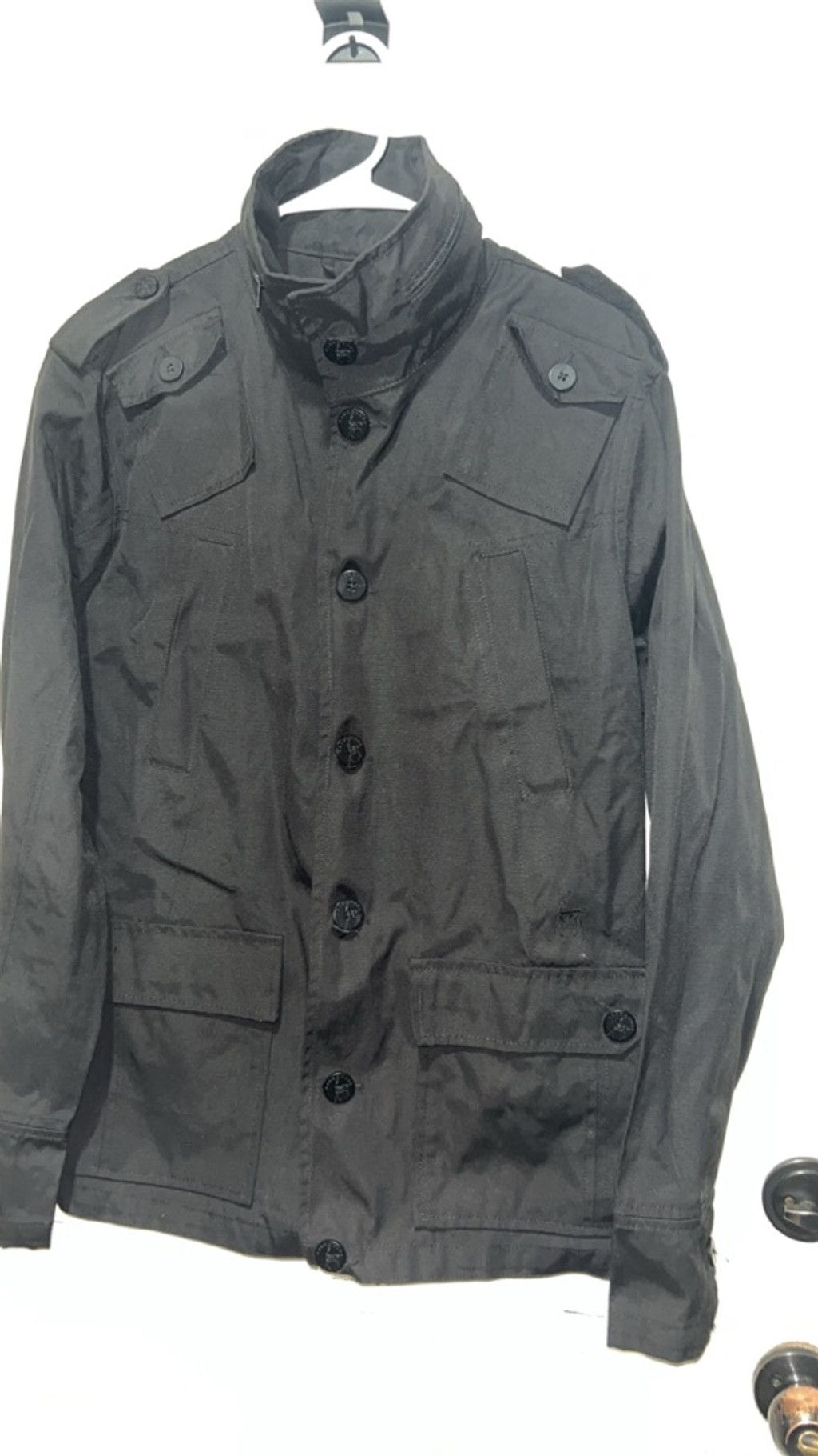 Kane & Unke Men's KANE&UNKE Black Military & Field Jacket L with Red Acc Size US L / EU 52-54 / 3 - 1 Thumbnail