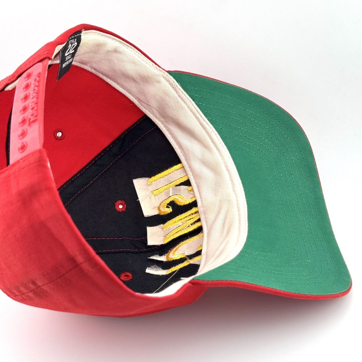 Vintage Vtg USMCL Sunfaded Red Richardson Pro Model 212 Snapback Hat Size ONE SIZE - 8 Thumbnail