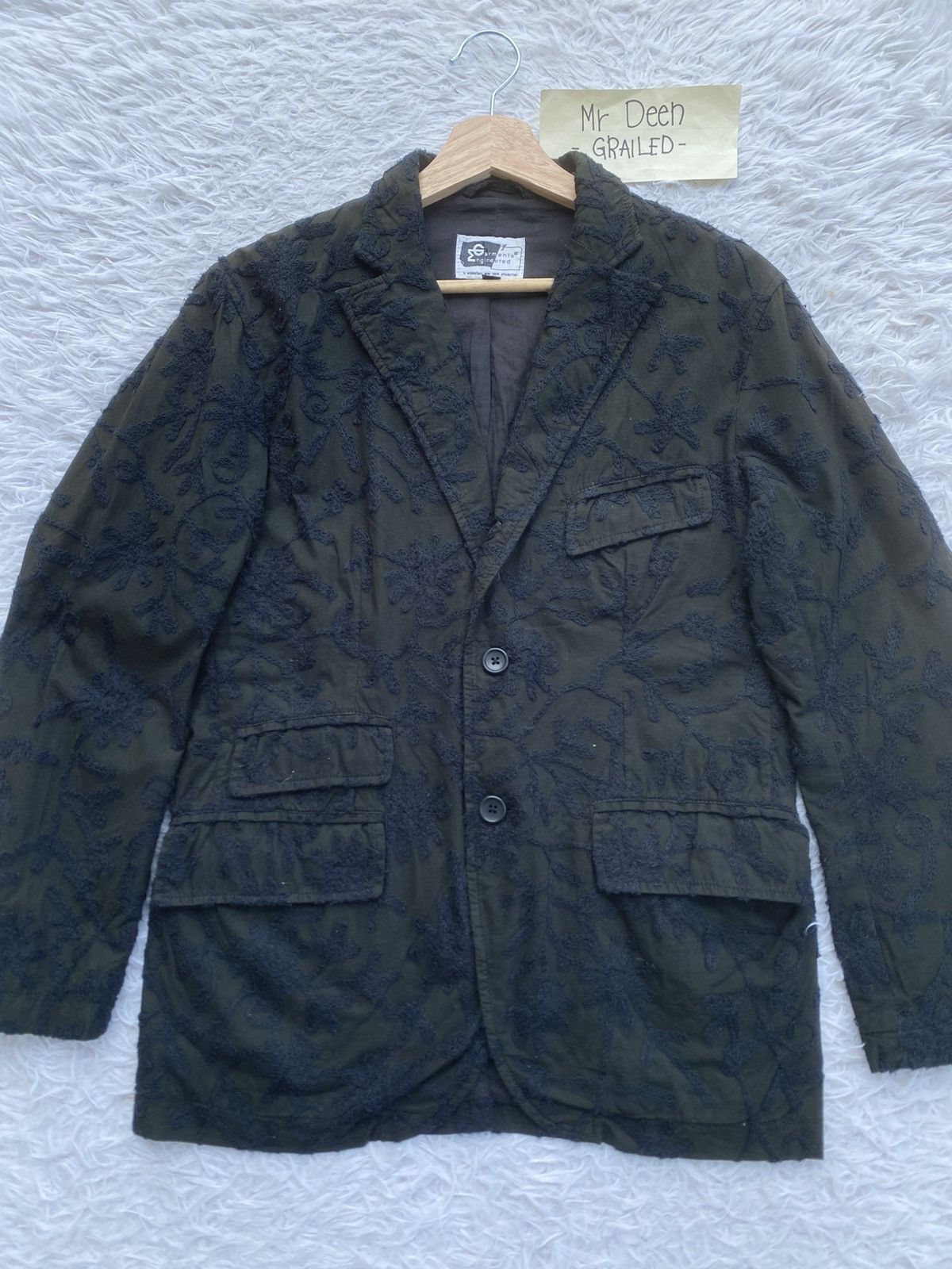 Engineered Garments Engineered Garments Chain Stitch Florals Embroidery Jacket Size XS / US 0-2 / IT 36-38 - 1 Thumbnail