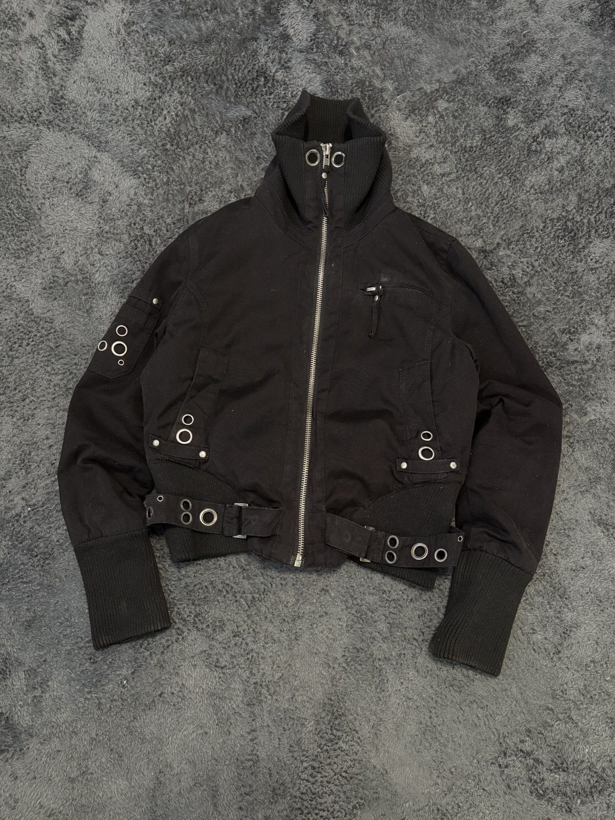 Hysteric Glamour × Undercover Avant Garde 00s Vintage Y2K High Neck Rick Style Fur Jacket Size M / US 6-8 / IT 42-44 - 1 Thumbnail