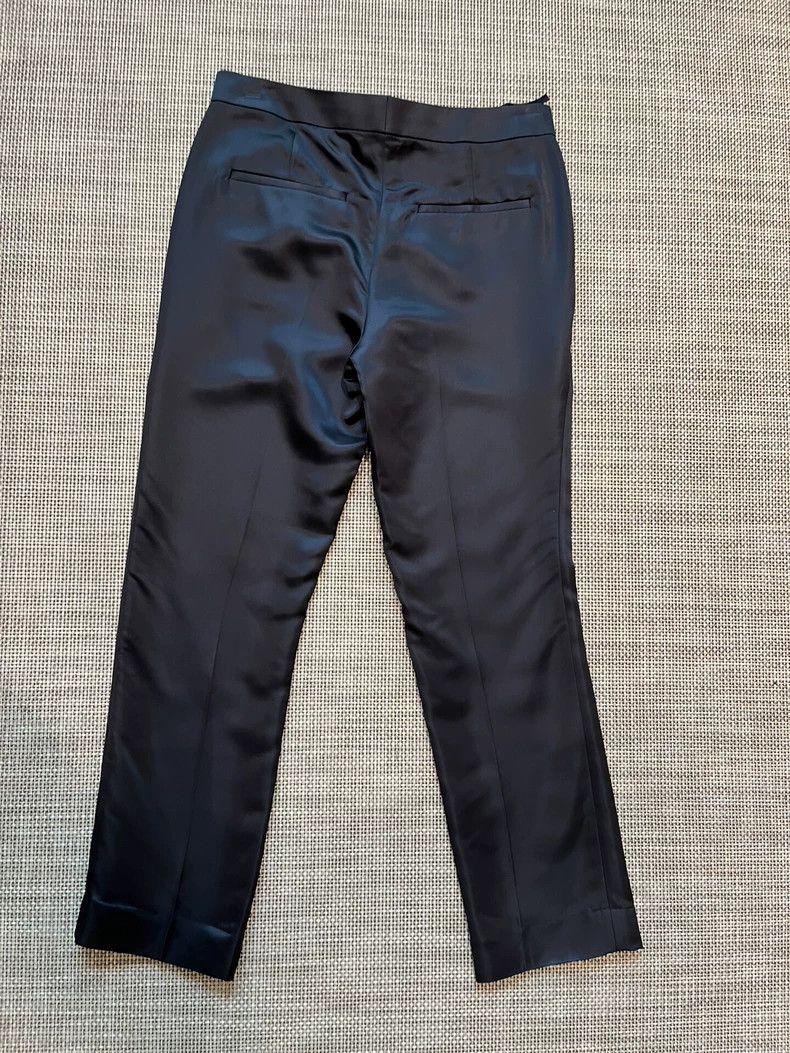Helmut Lang Helmut Lang size 6New Black Satin Trousers 2501-Nextarrow Size US 38 / EU 54 - 4 Thumbnail