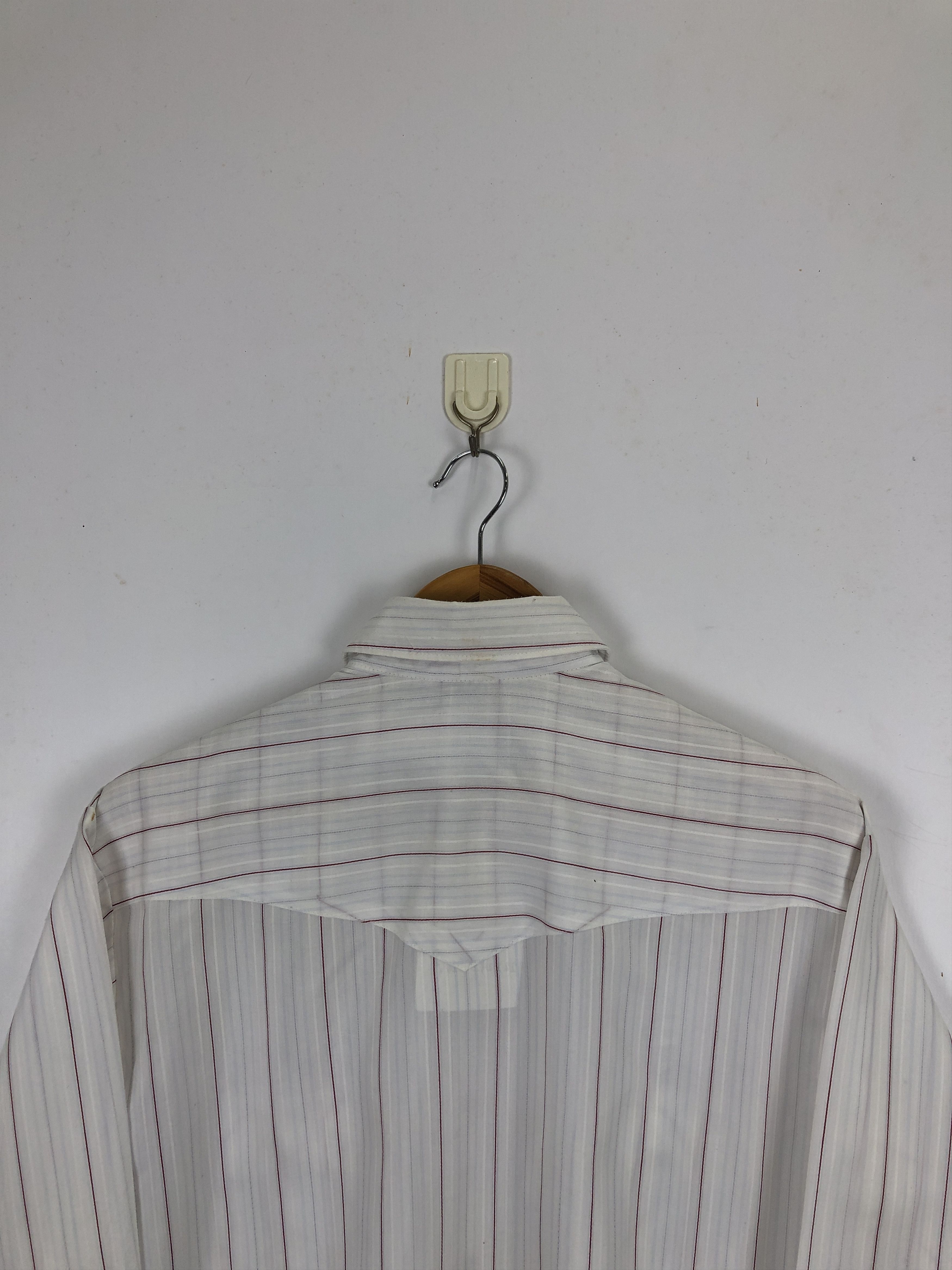 Vintage × Wrangler Vintage 80s Wrangler Stripes Western Cowboy Shirt TA0460 Size US M / EU 48-50 / 2 - 4 Thumbnail