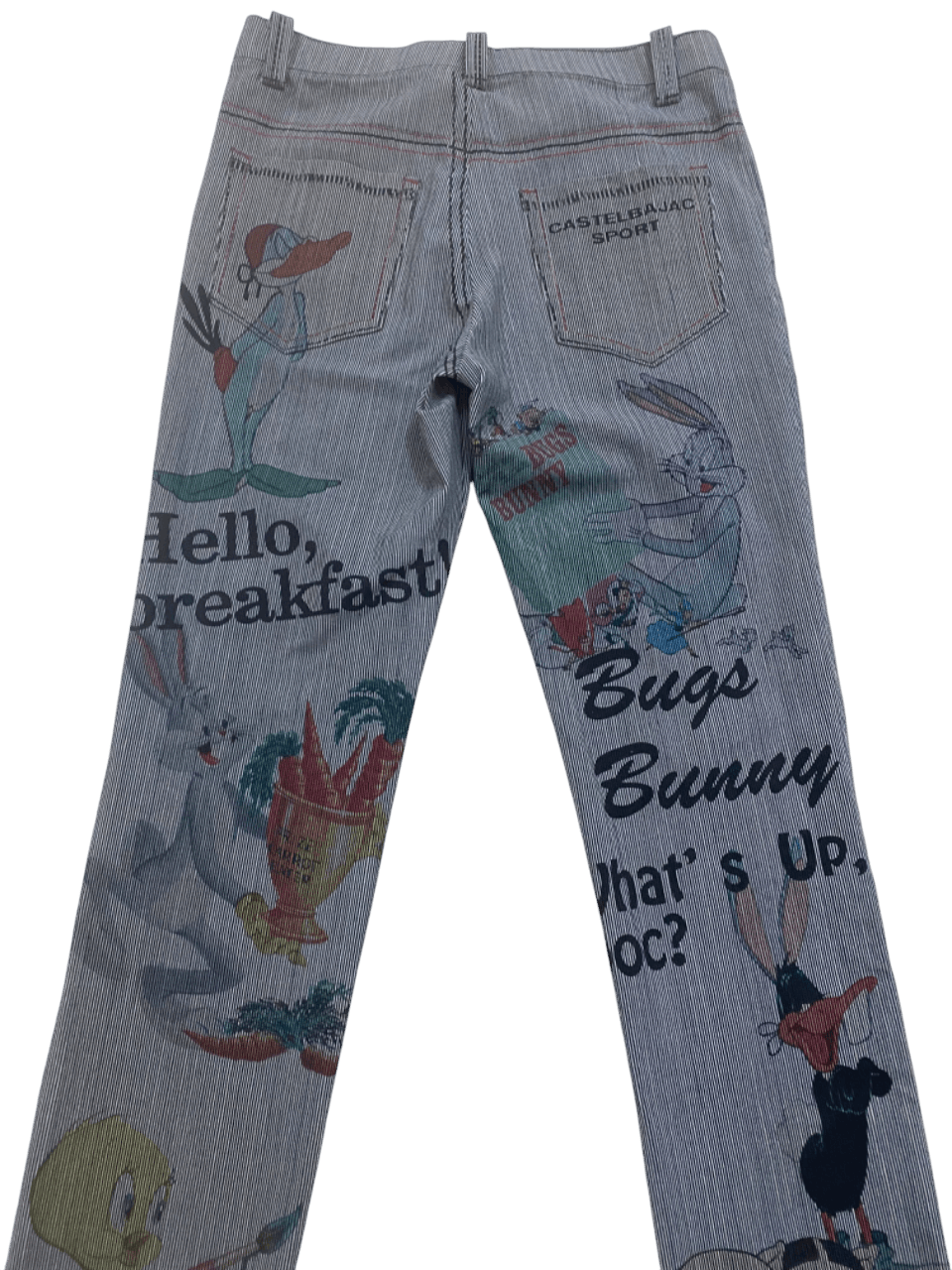 Jean Charles De Castelbajac Vintage Castelbajac Full Printed Pants Stretch Size US 30 / EU 46 - 4 Thumbnail