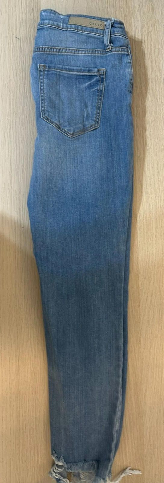 Celio Cello Size 9 Medium Wash Ripped High Rise Skinny Jeans Size 30" / US 8 / IT 44 - 4 Thumbnail