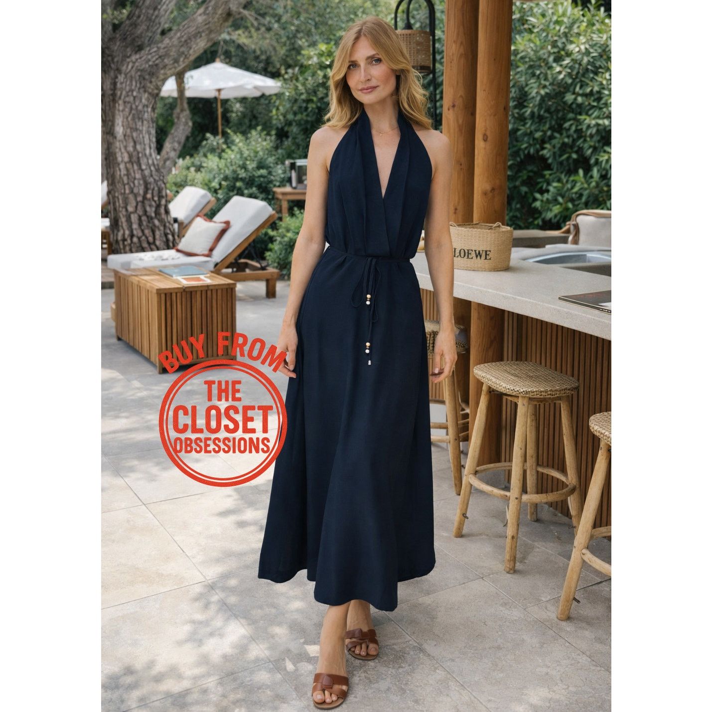 womens green sun dress PRETTYGARDEN Women's Smocked Maxi Dresses Beach Sundress Casual Spaghe main image 0