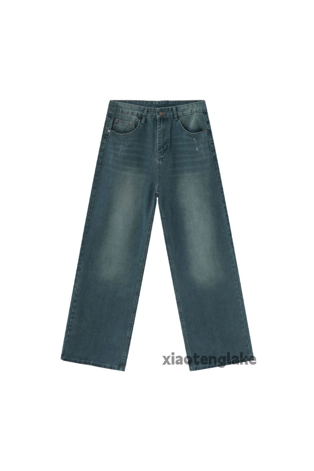 Jean × Vintage washed faded cleanfit skate hiphop loose baggy jeans Size US 30 / EU 46 - 7 Thumbnail
