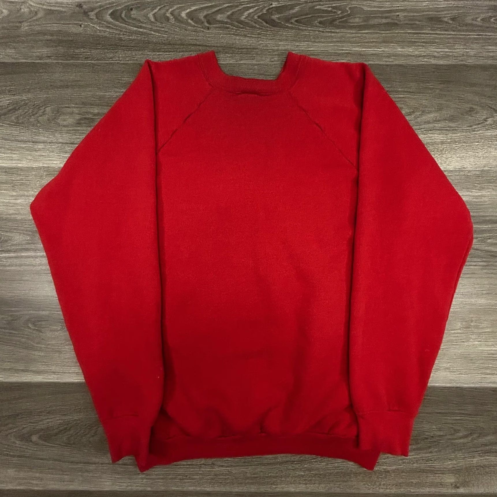 Fruit Of The Loom Vintage Fruit of the Loom Sweatshirt Mens XL Red Raglan Made in USA Size US XL / EU 56 / 4 - 3 Thumbnail