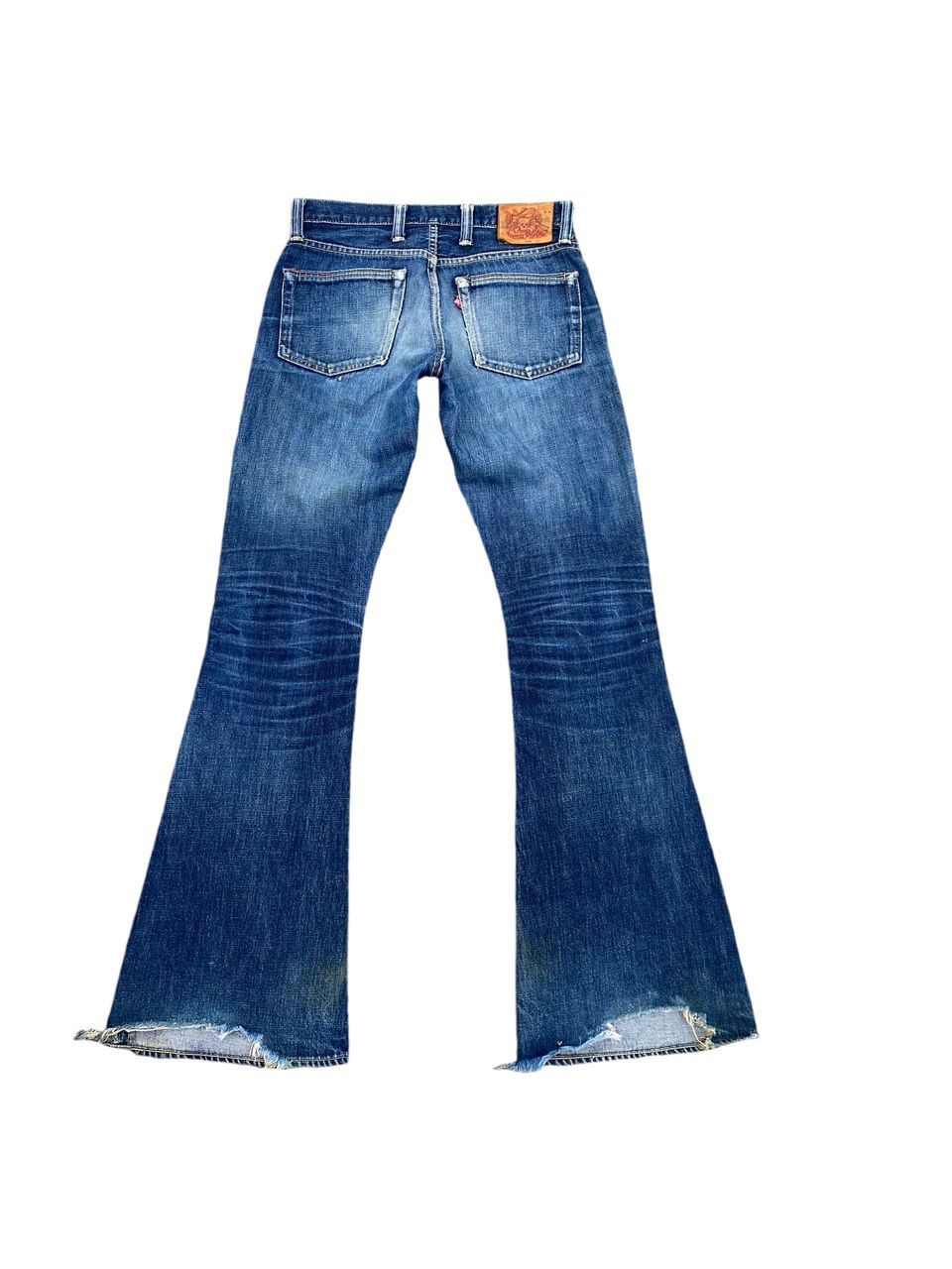Japanese Brand 💥BOOTCUT💥VINTAGE SKULLS JEANS BY ANALCHEMIST DENIM Size US 30 / EU 46 - 3 Thumbnail
