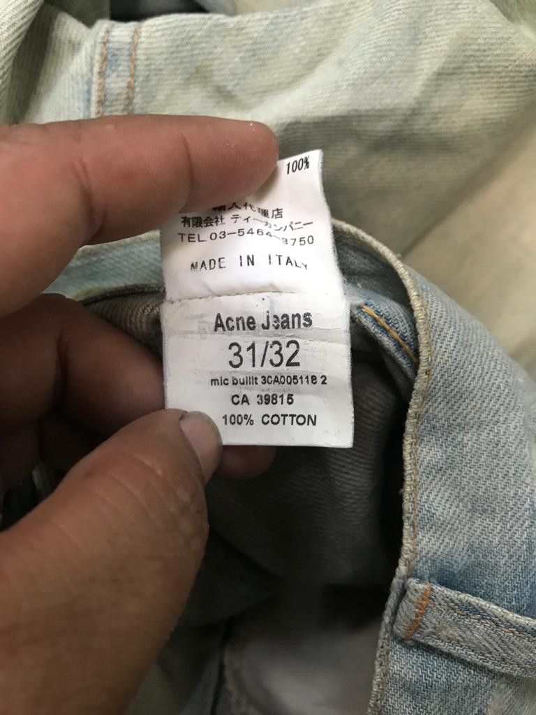 Acne Studios Acne Jeans Rusty Mud Distressed Denim Pants Size 31" - 3 Thumbnail
