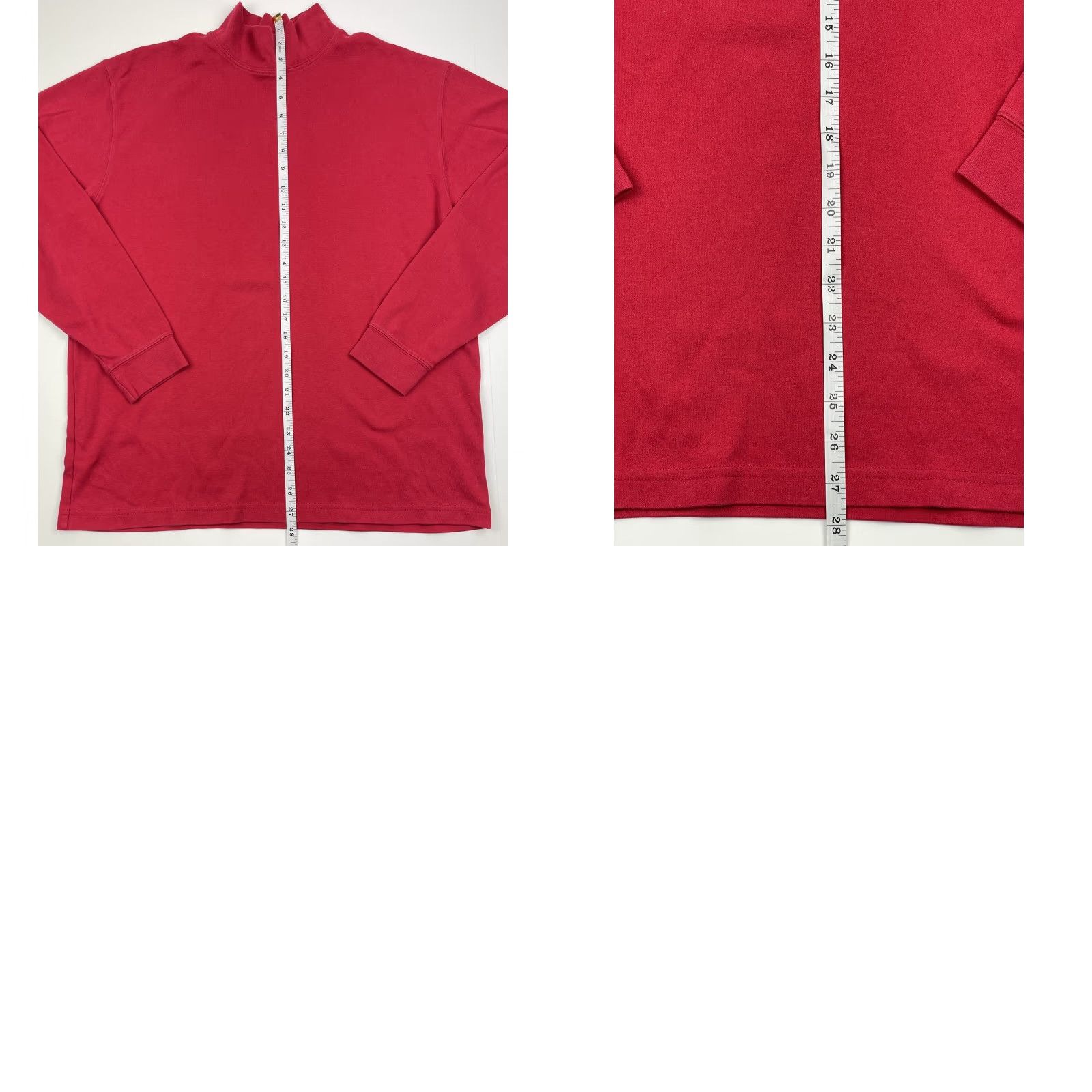 Vintage VINTAGE LL Bean Mens Stretch Mock Neck Long Sleeve Base Layer Shirt Activewear Red L Size US L / EU 52-54 / 3 - 8 Thumbnail