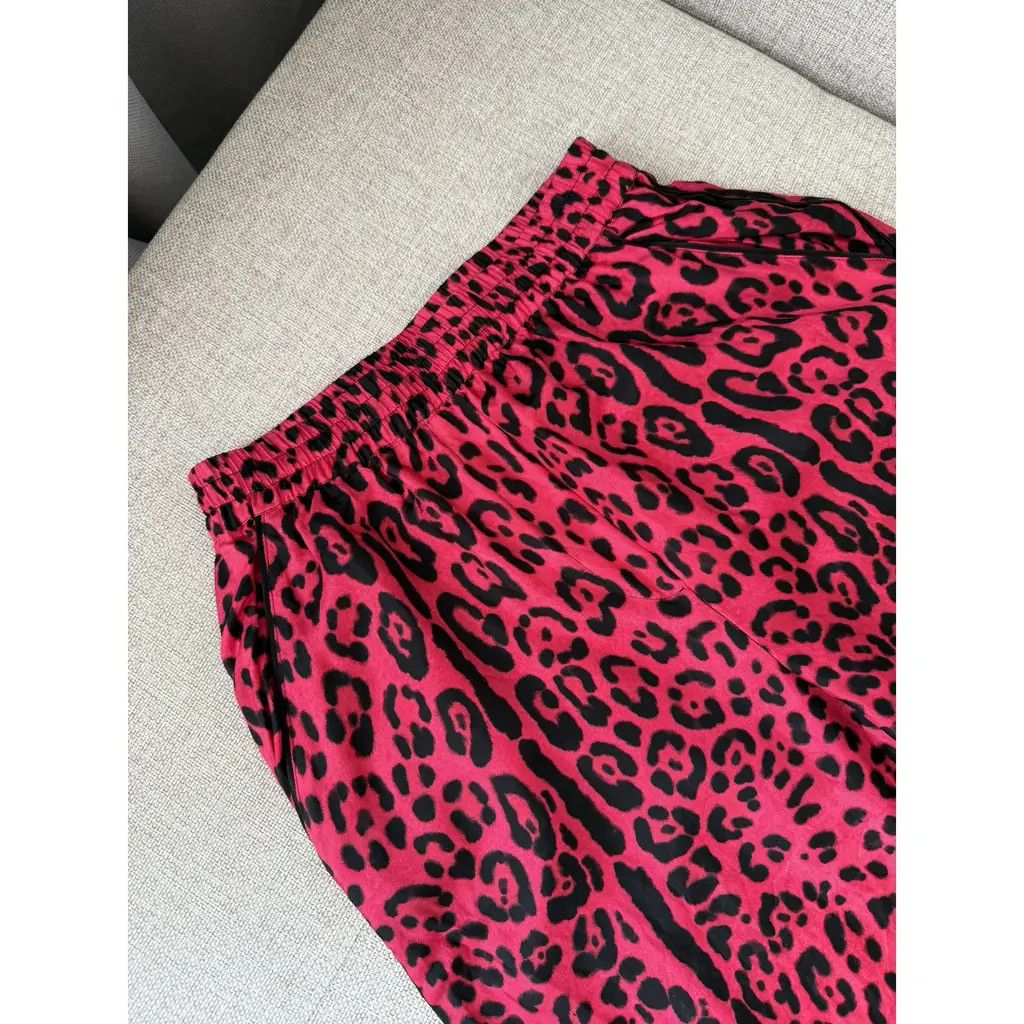 Dolce & Gabbana Dolce & Gabbana Fuchsia Leopard Silk Lounge Set IT38 Size 26" / US 2 / IT 38 - 8 Thumbnail
