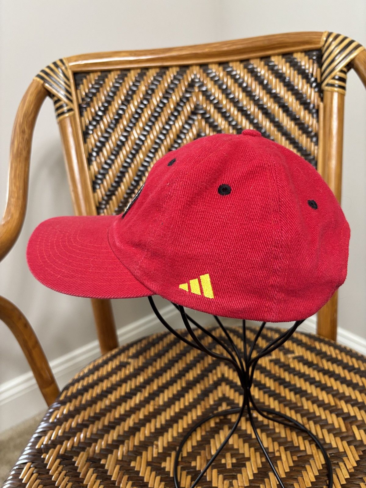Adidas Vintage Adidas Adjustable Strapback Hat Y2K Soccer Size ONE SIZE - 2 Thumbnail