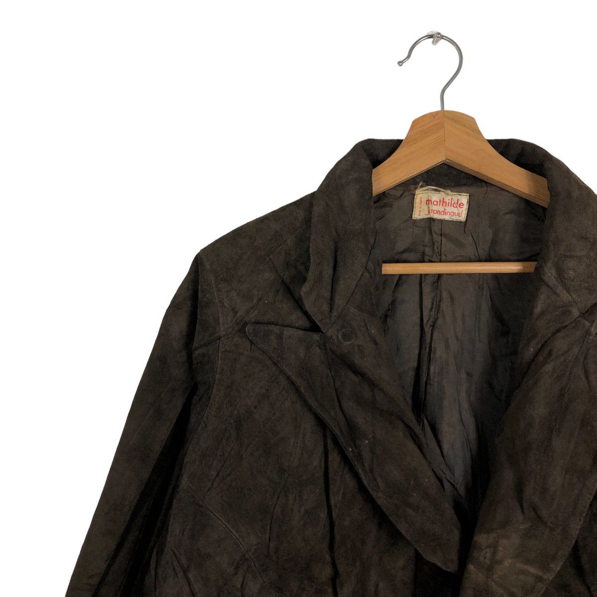 Vintage 🔥90s Made In France Genuine Leather Jacket Mathilde Jronina Size US M / EU 48-50 / 2 - 7 Thumbnail