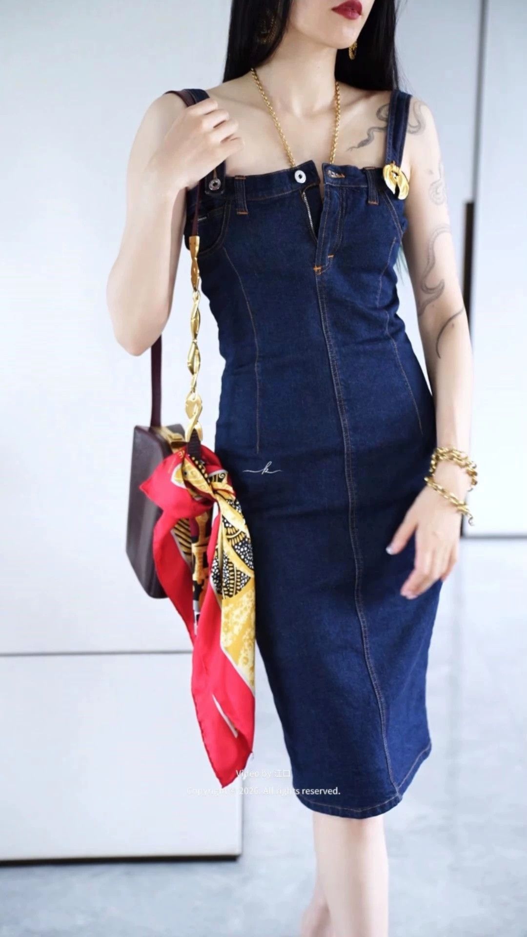 Dolce & Gabbana D&G Vintage Denim Cami Dress Women's M Size M / US 6-8 / IT 42-44 - 1 Thumbnail