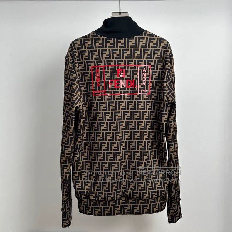 Fendi Fendi Collar Printed Double F Open Cardigan Jacket Size US S / EU 44-46 / 1 - 2 Thumbnail