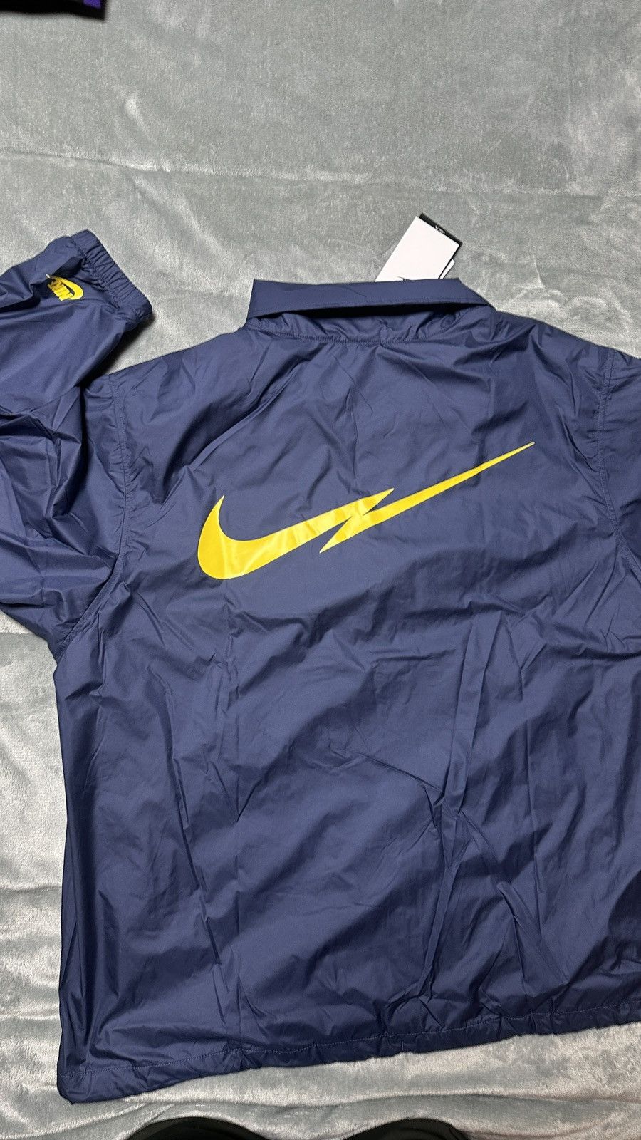 Nike NEW Size 2XL Nike Coach Jacket Midnight Navy W/ Lightning Size US XXL / EU 58 / 5 - 2 Thumbnail