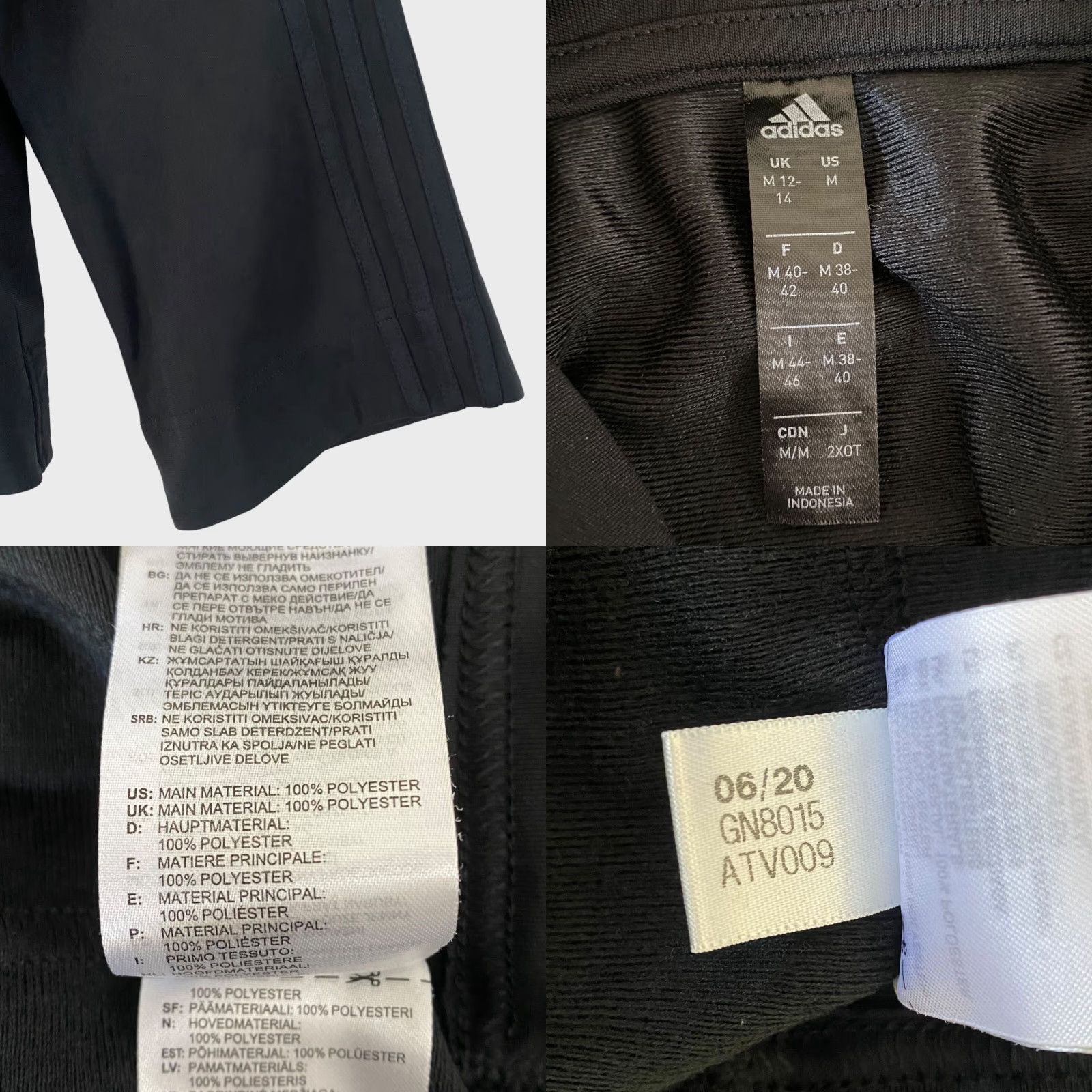 Adidas Adidas Adicolor Essential Crop Hoodie Sweatshirt Womens M Black Long Sleeve Hoodie Pockets Gym & Training Logo 3-Stripe Essentials Size M / US 6-8 / IT 42-44 - 8 Thumbnail