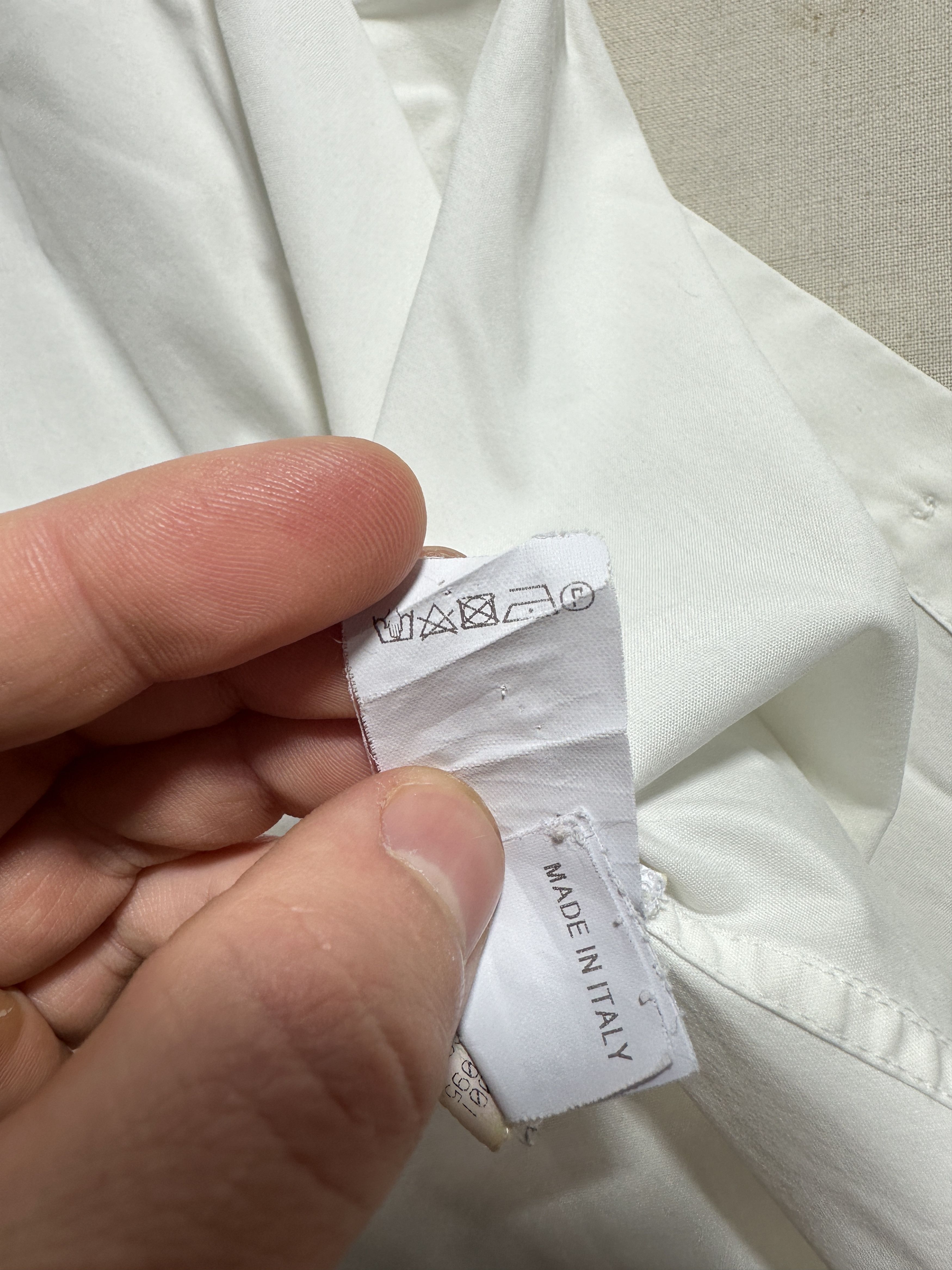Brunello Cucinelli Brunello Cucinelli White Hidden Button Stretch Shirt Size M Size M / US 6-8 / IT 42-44 - 12 Thumbnail