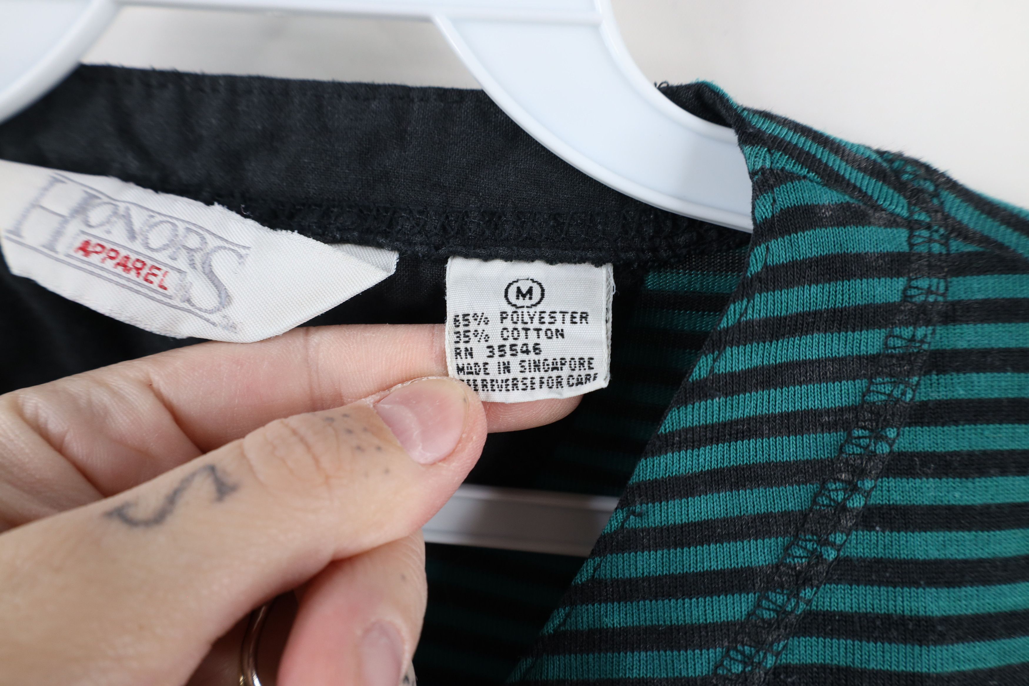 Vintage Vintage 90s Streetwear Striped Long Sleeve Henley T-Shirt Size M / US 6-8 / IT 42-44 - 8 Thumbnail