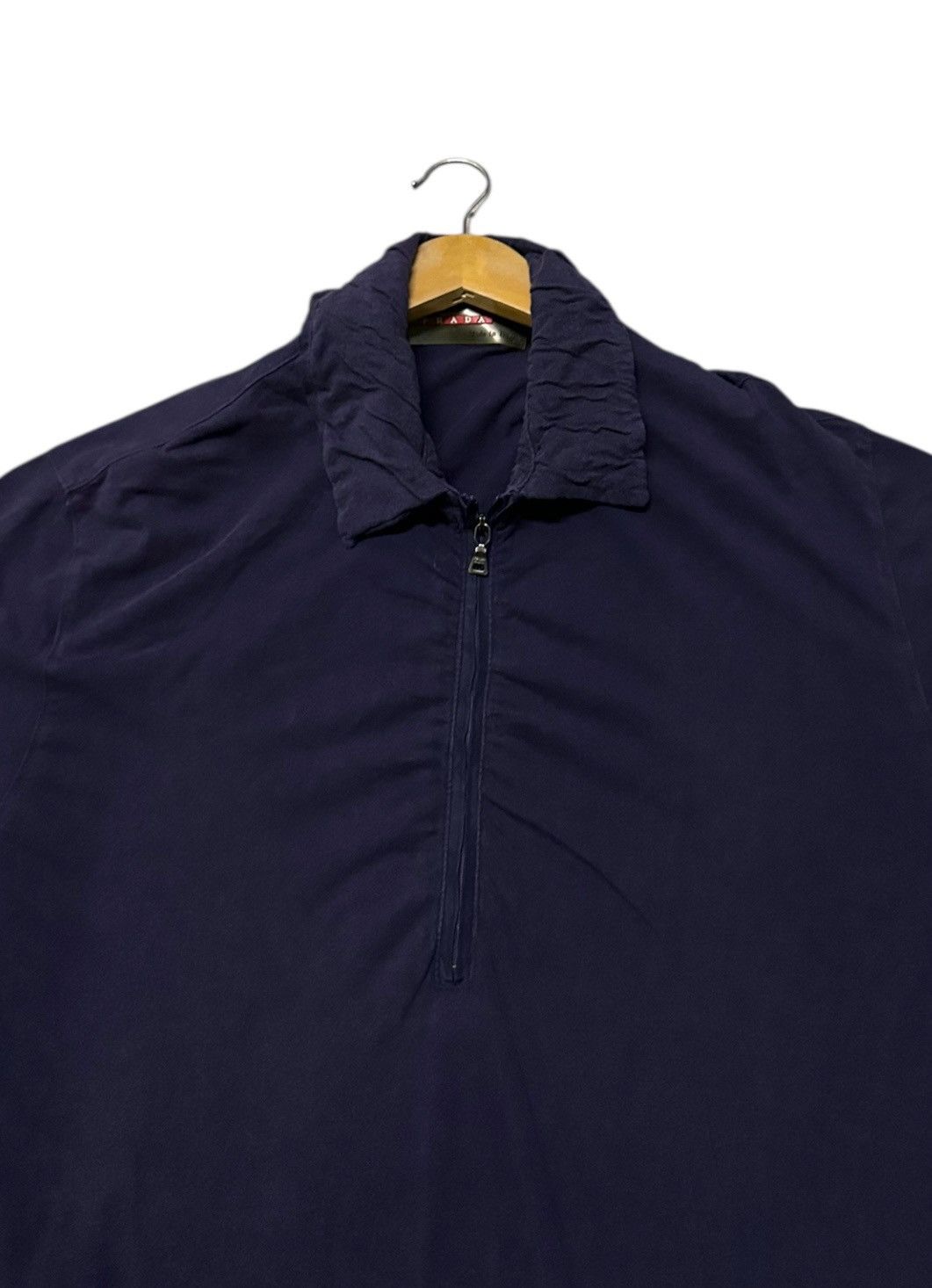 Prada Prada collar zipper strech shirts Size L / US 10 / IT 46 - 3 Thumbnail