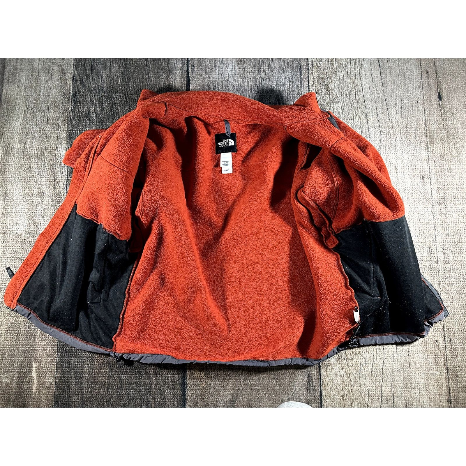 The North Face North Face Mens Orange Grey Denali Vented Fleece Jacket XL Size US XL / EU 56 / 4 - 8 Thumbnail