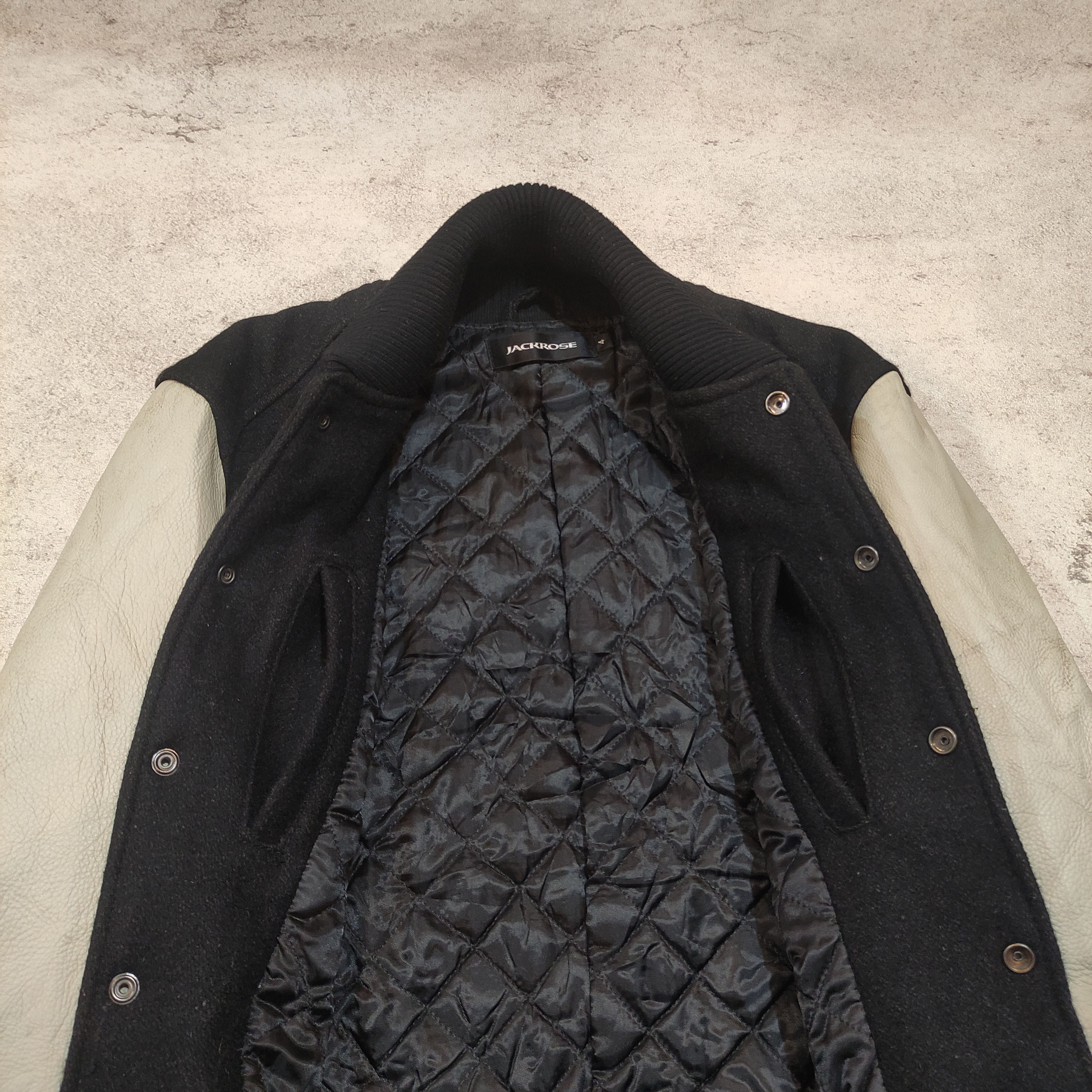 JACKROSE Rare!! JACKROSE VARSITY LEATHER JACKET ARCHIVE 2000s Size US M / EU 48-50 / 2 - 5 Thumbnail