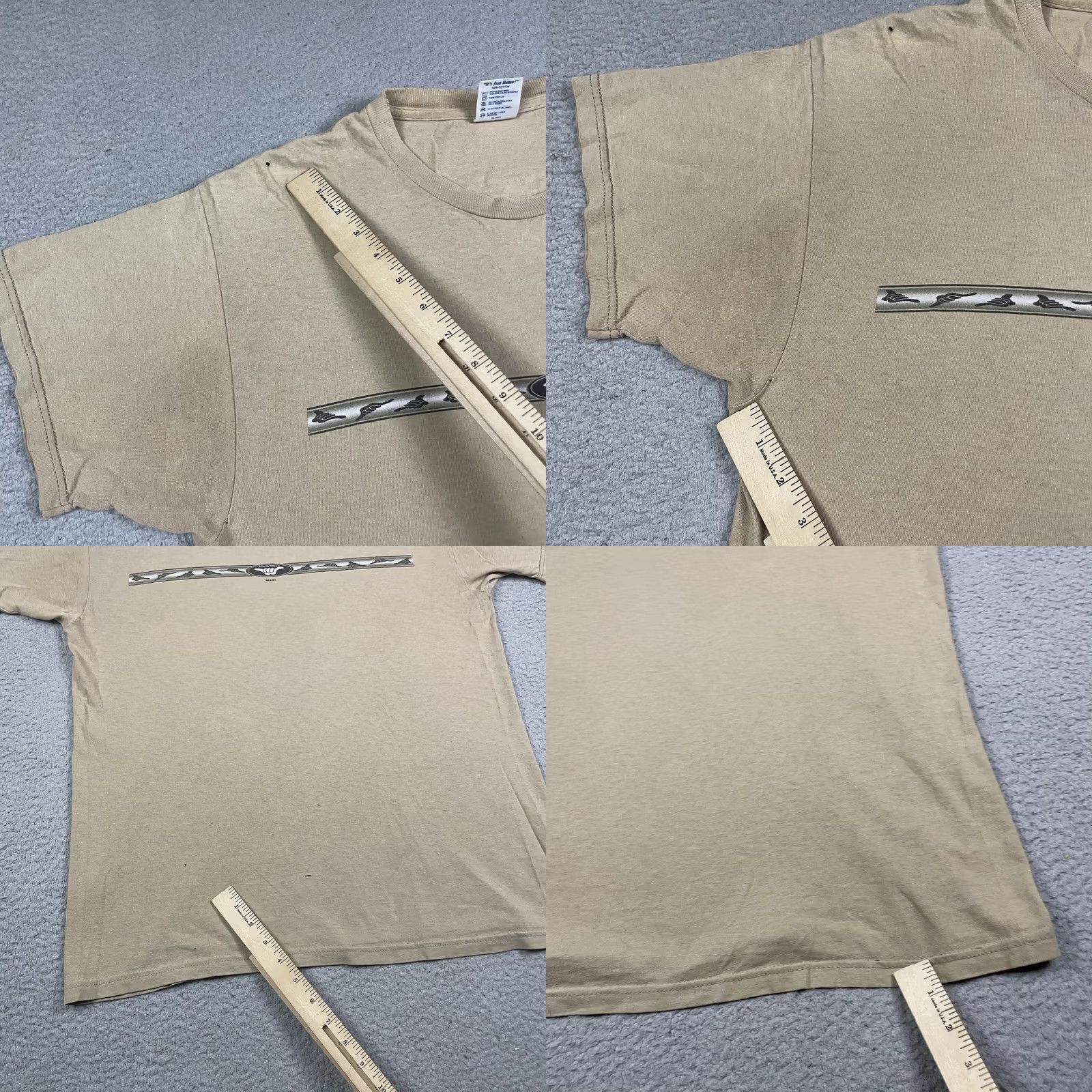 Delta VINTAGE Hang Loose T Shirt Adult Large Hawaii USA Skater Surfer Distressed 90s L Mens Size US L / EU 52-54 / 3 - 8 Thumbnail