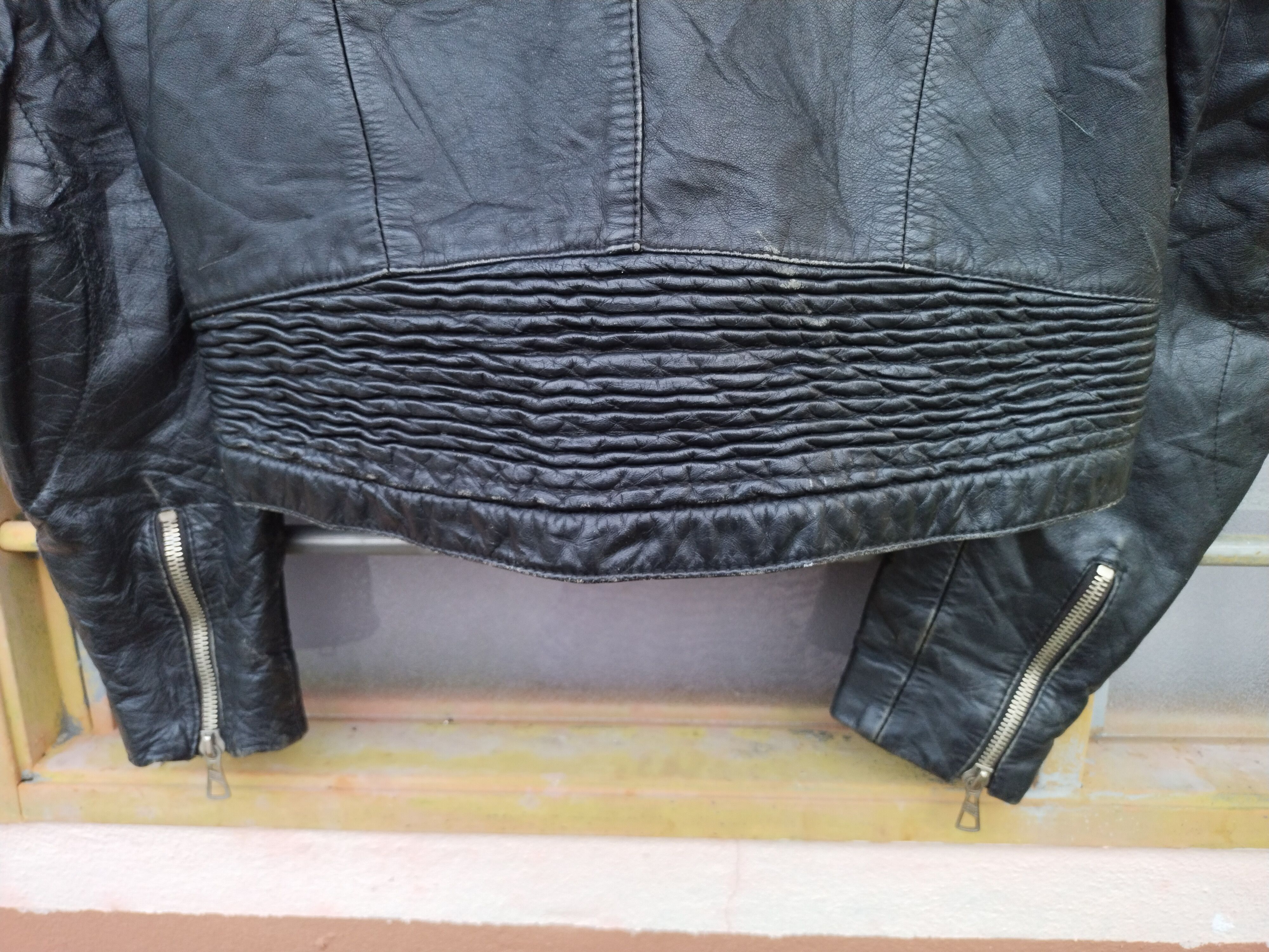 Leather Crazy Vtg Harro Kombi Biker Germany Leather Jacket Schott Size US S / EU 44-46 / 1 - 11 Thumbnail