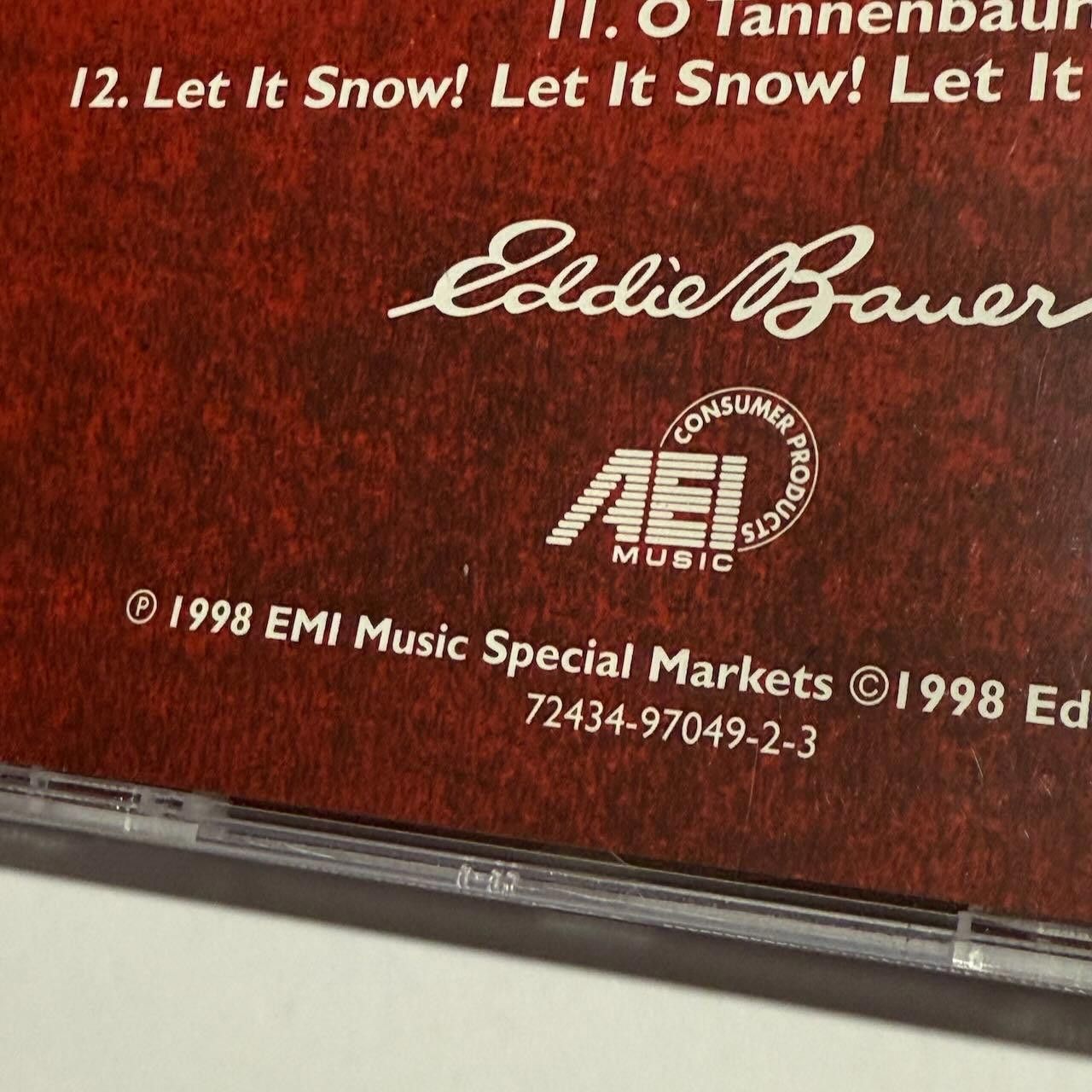 Eddie Bauer Eddie Bauer Christmas Cheer CD RARE 1998 In-Store Album Size ONE SIZE - 4 Thumbnail