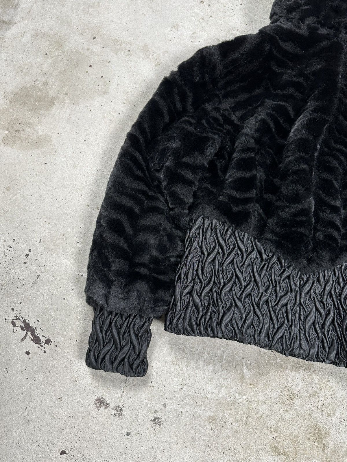 If Six Was Nine × Japanese Brand × Le Grande Bleu (L.G.B.) Vintage Y2K Faux Fur Bomber Jacket Japanese Style Belted Size US S / EU 44-46 / 1 - 10 Thumbnail