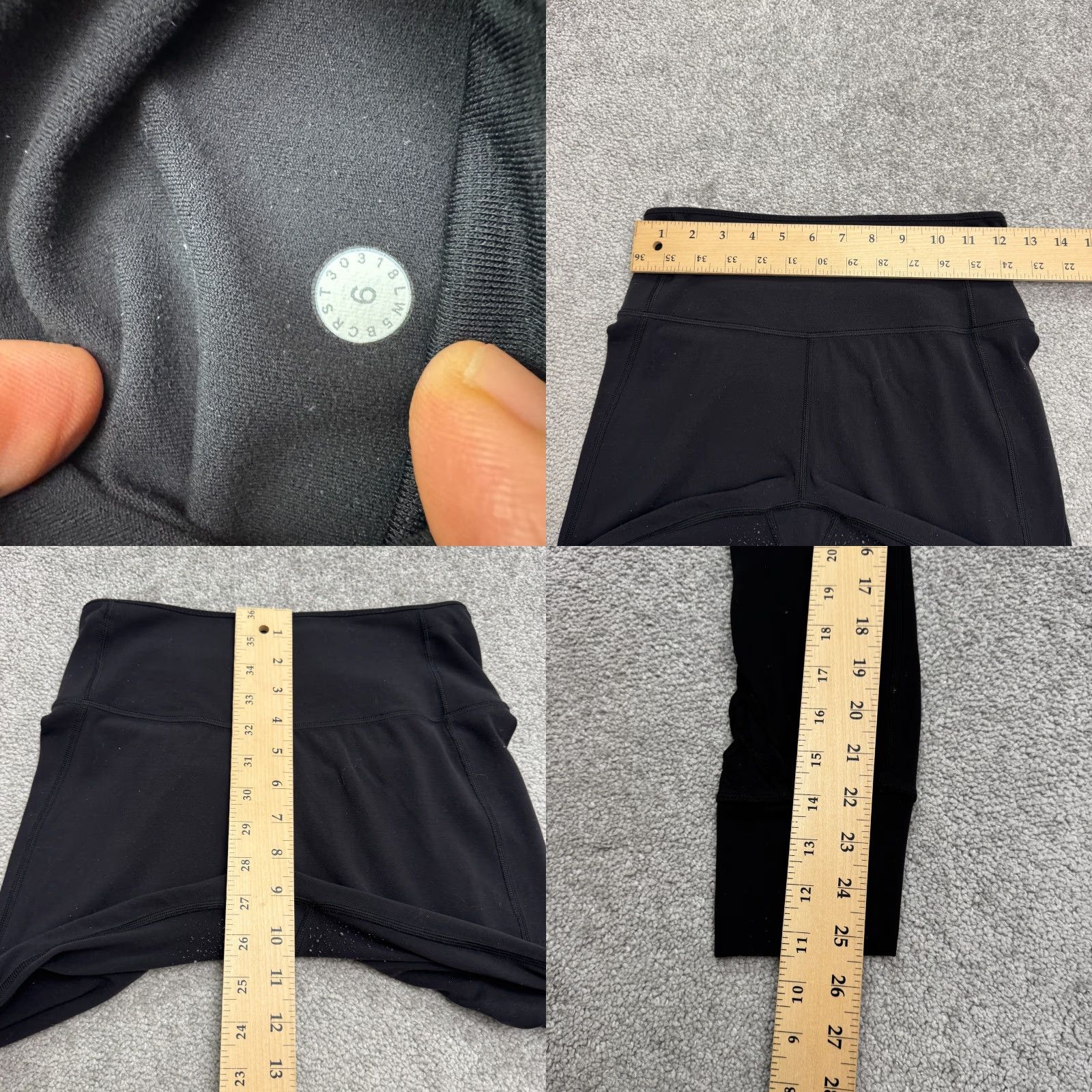 Lululemon Lululemon All The Right Places Crop II Leggings Women's 6 Black High Rise Activewear Yoga Run Gym Size 28" / US 6 / IT 42 - 8 Thumbnail